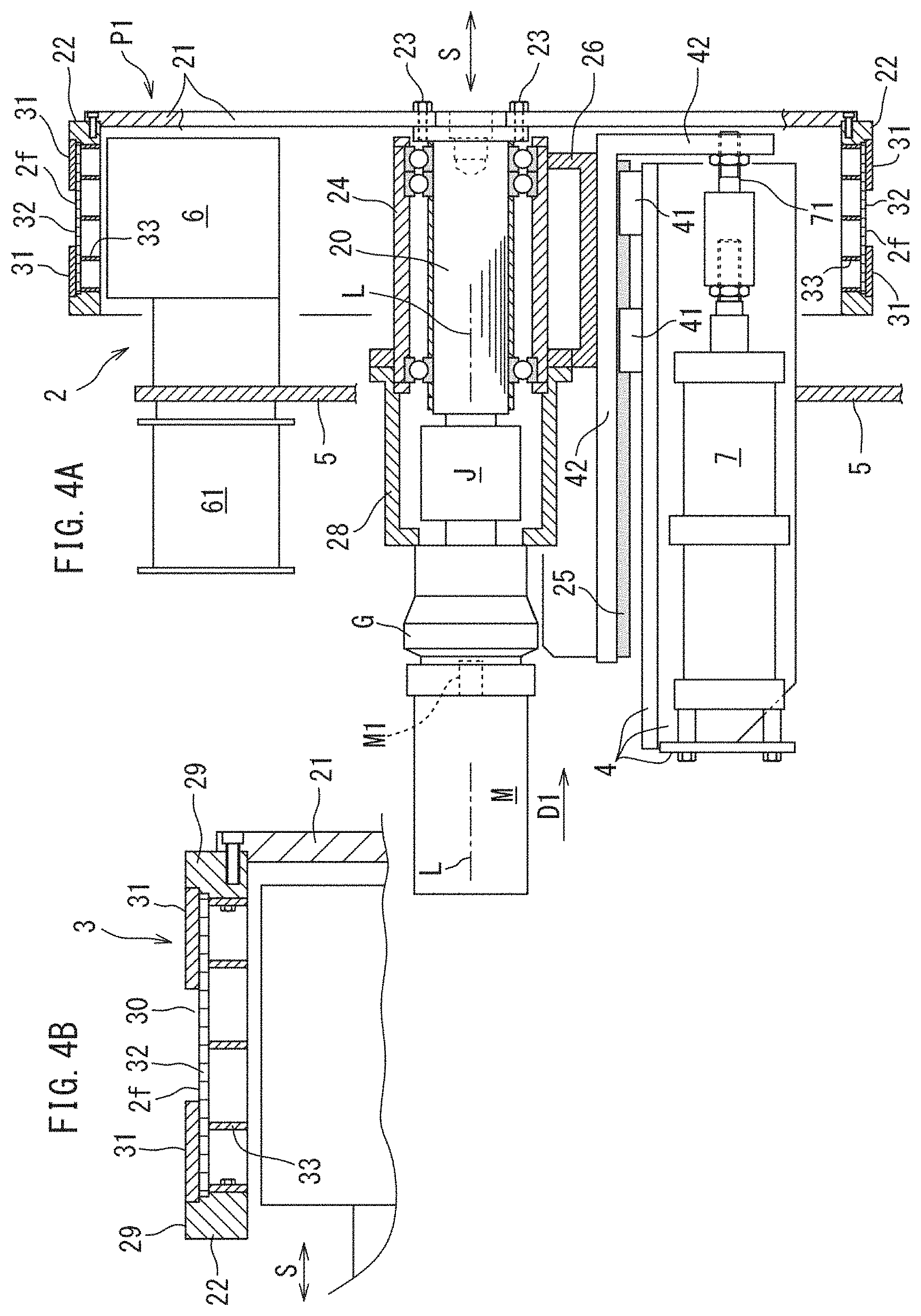 Patent US11793681 Figure 4 – Apparatus for manufacturing absorbent core of disposable worn article, and replacement method for replacing part of the apparatus