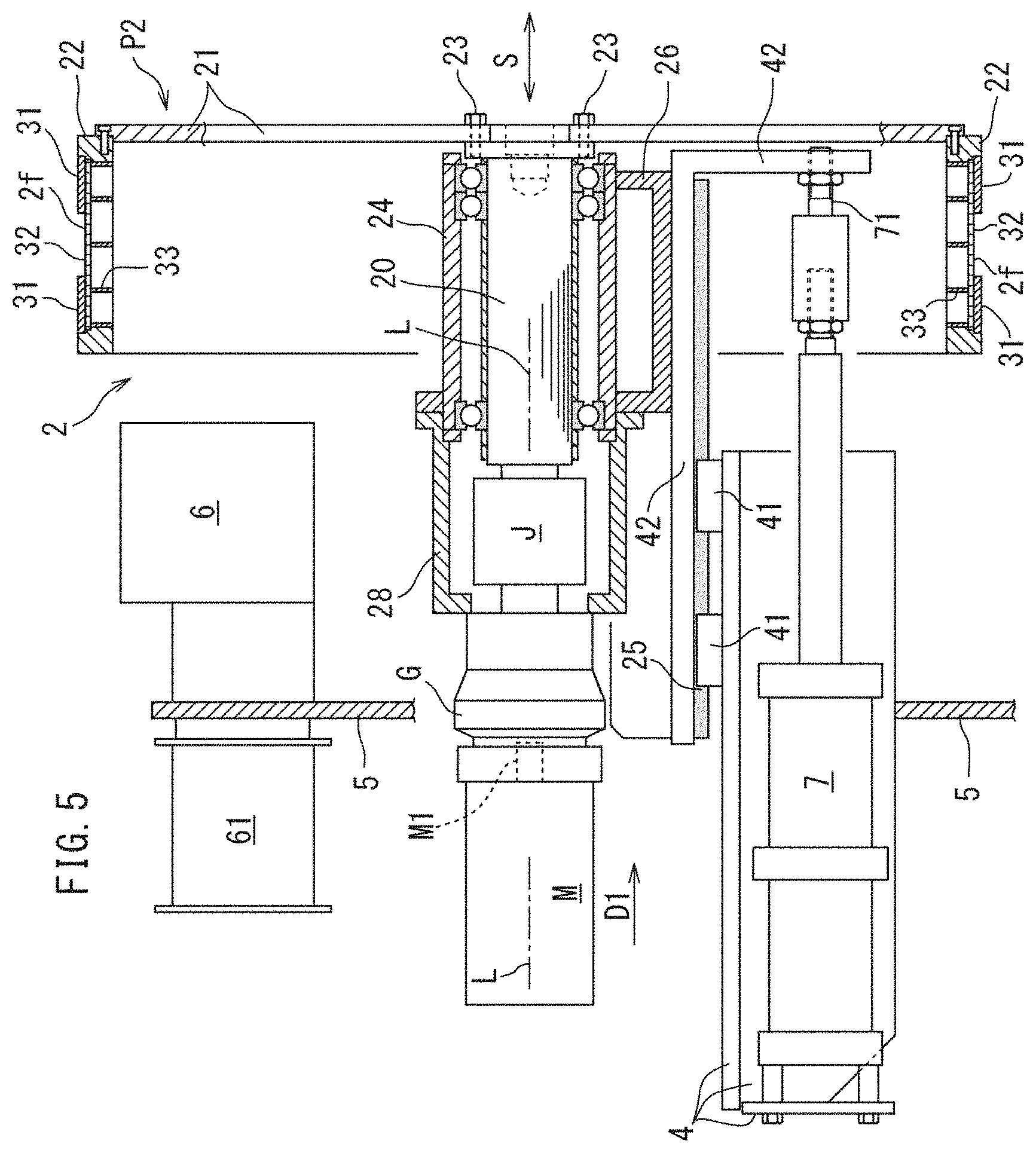 Patent US11793681 Figure 5 – Apparatus for manufacturing absorbent core of disposable worn article, and replacement method for replacing part of the apparatus