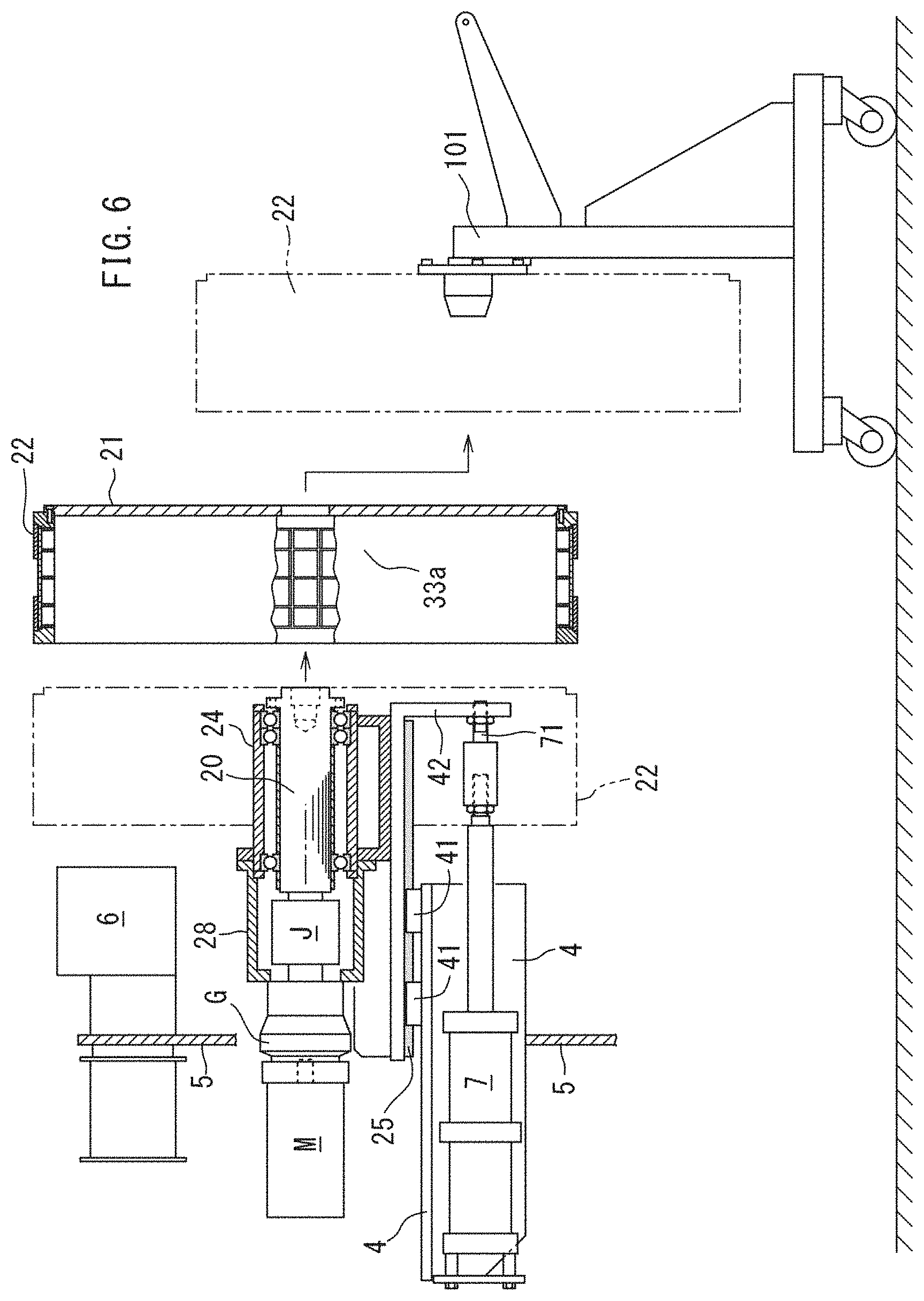 Patent US11793681 Figure 6 – Apparatus for manufacturing absorbent core of disposable worn article, and replacement method for replacing part of the apparatus