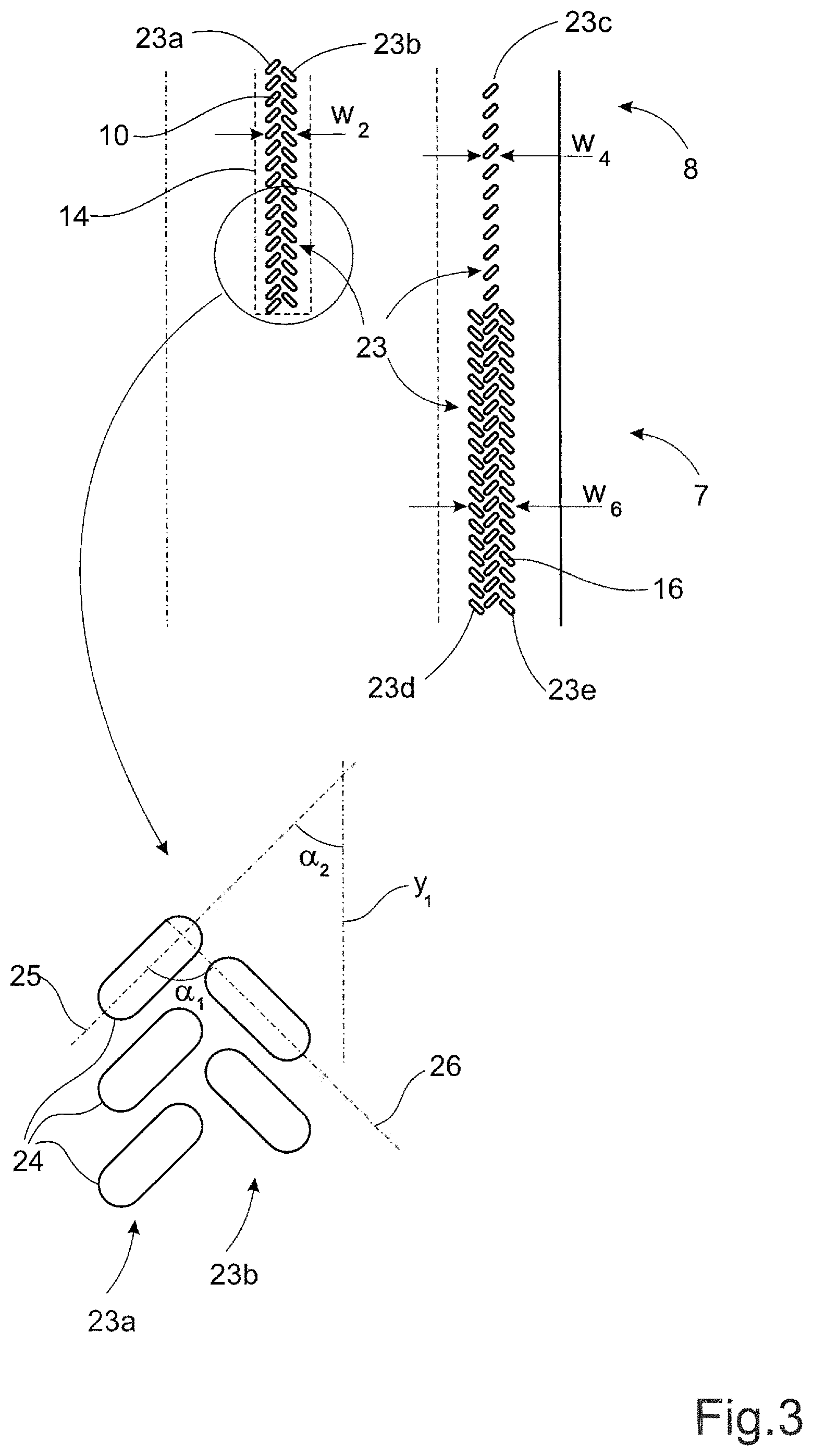 Patent US11793683 Figure 3 – Absorbent article and method for manufacturing an absorbent article