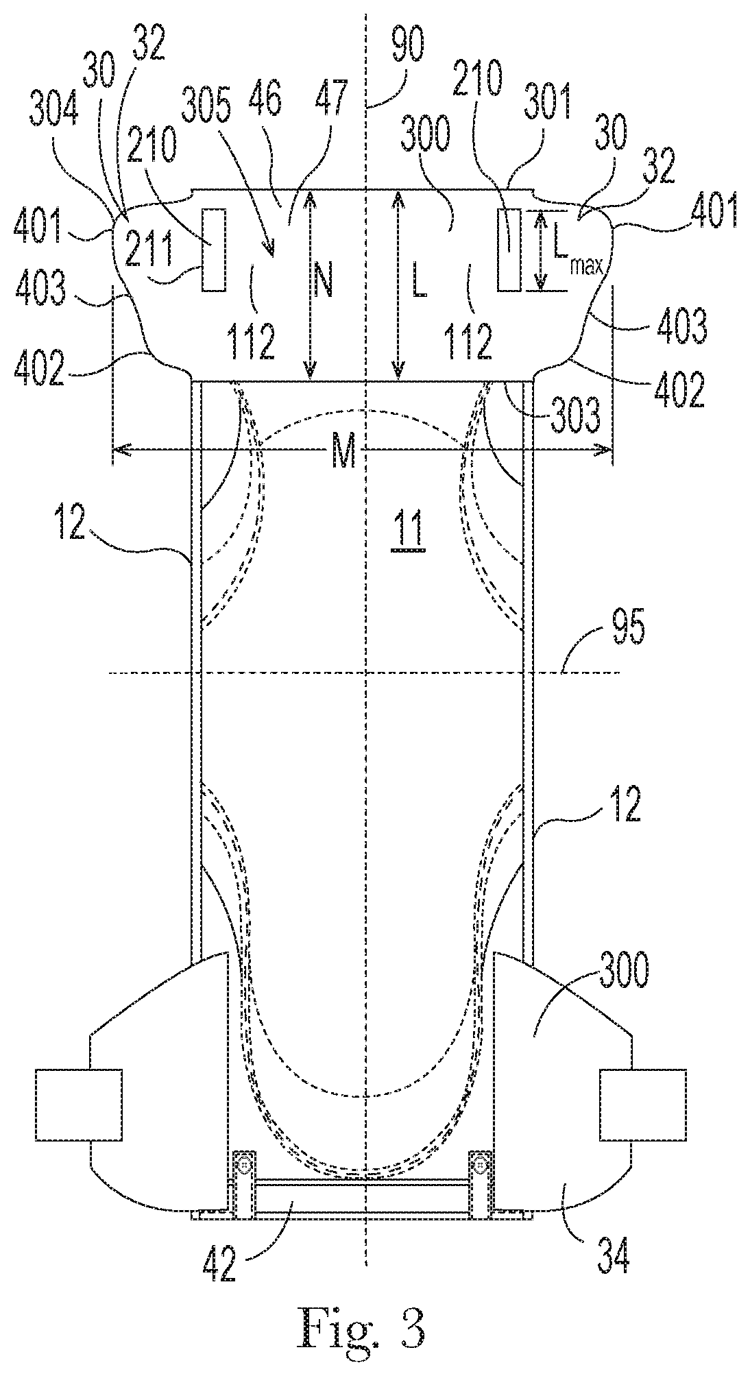 Patent US11793685 Figure 3 – Absorbent article having fastening system