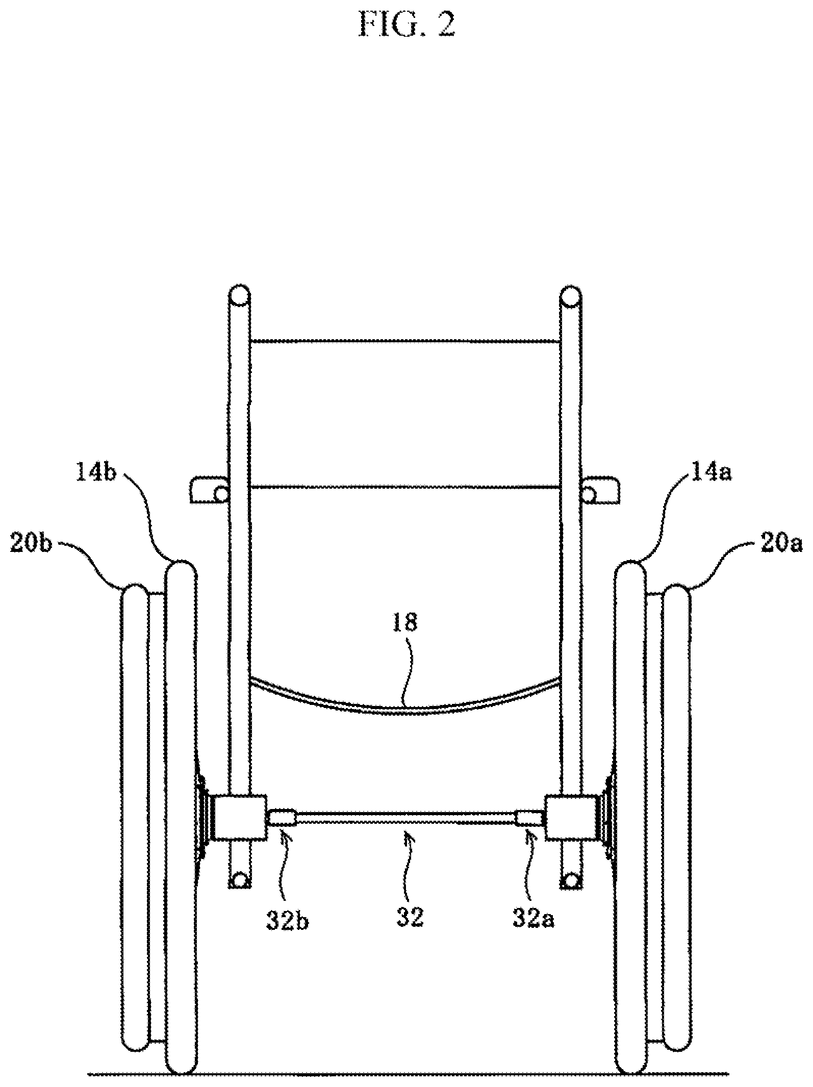 Patent US11793691 Figure 2 – Single-handedly operable wheelchair