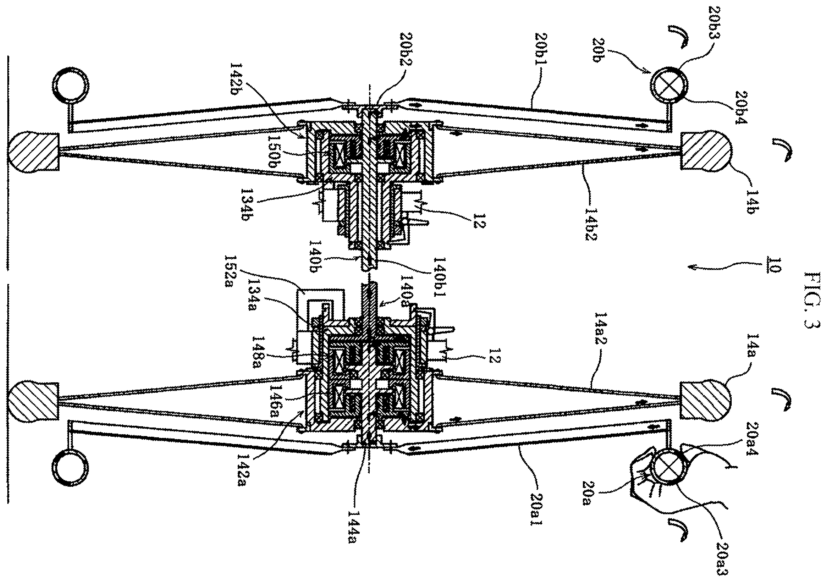 Patent US11793692 Figure 2 – Single-handedly operable wheelchair