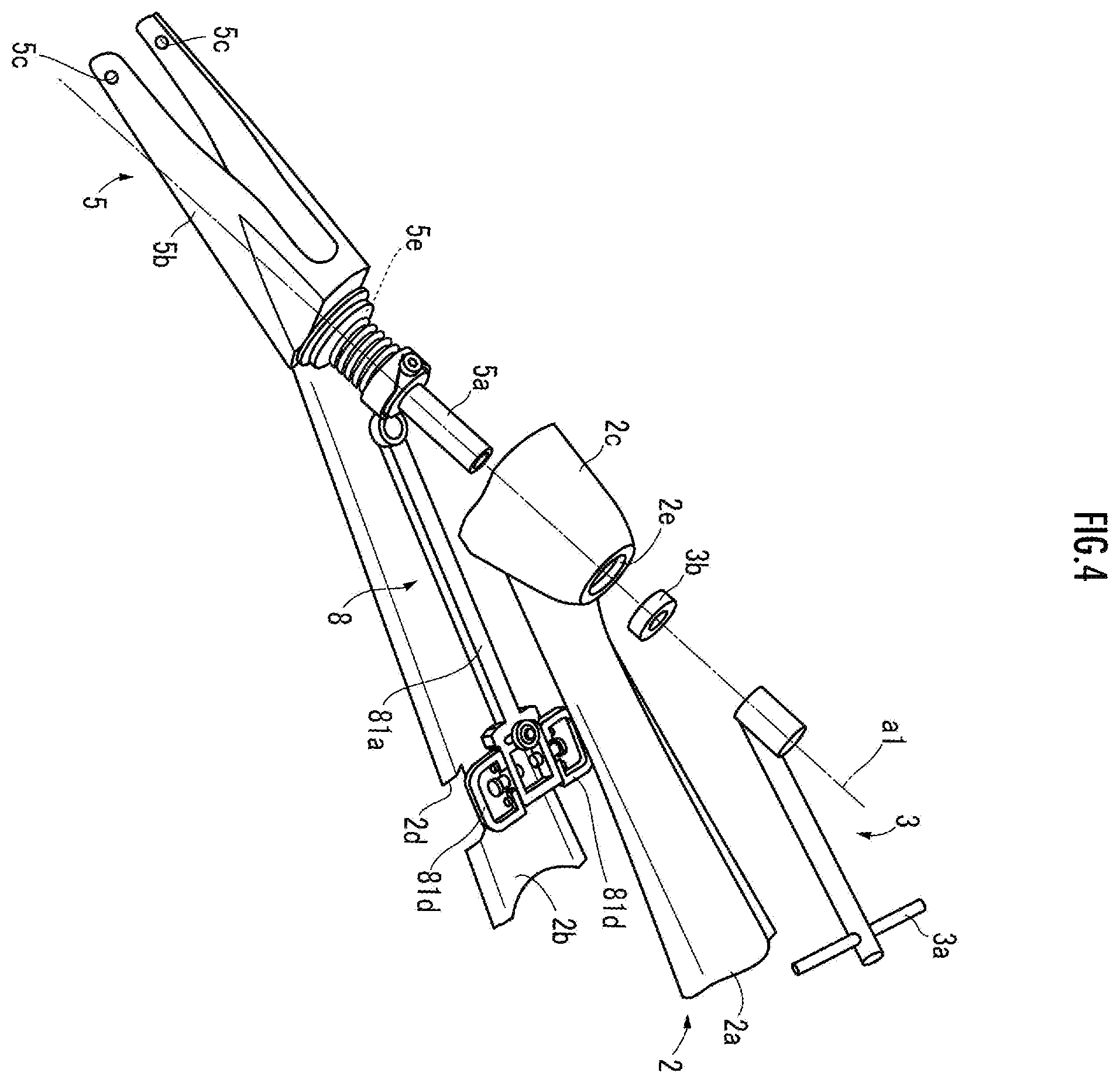Patent US11793693 Figure 4 – Steering mechanism and wheelchair equipped with same