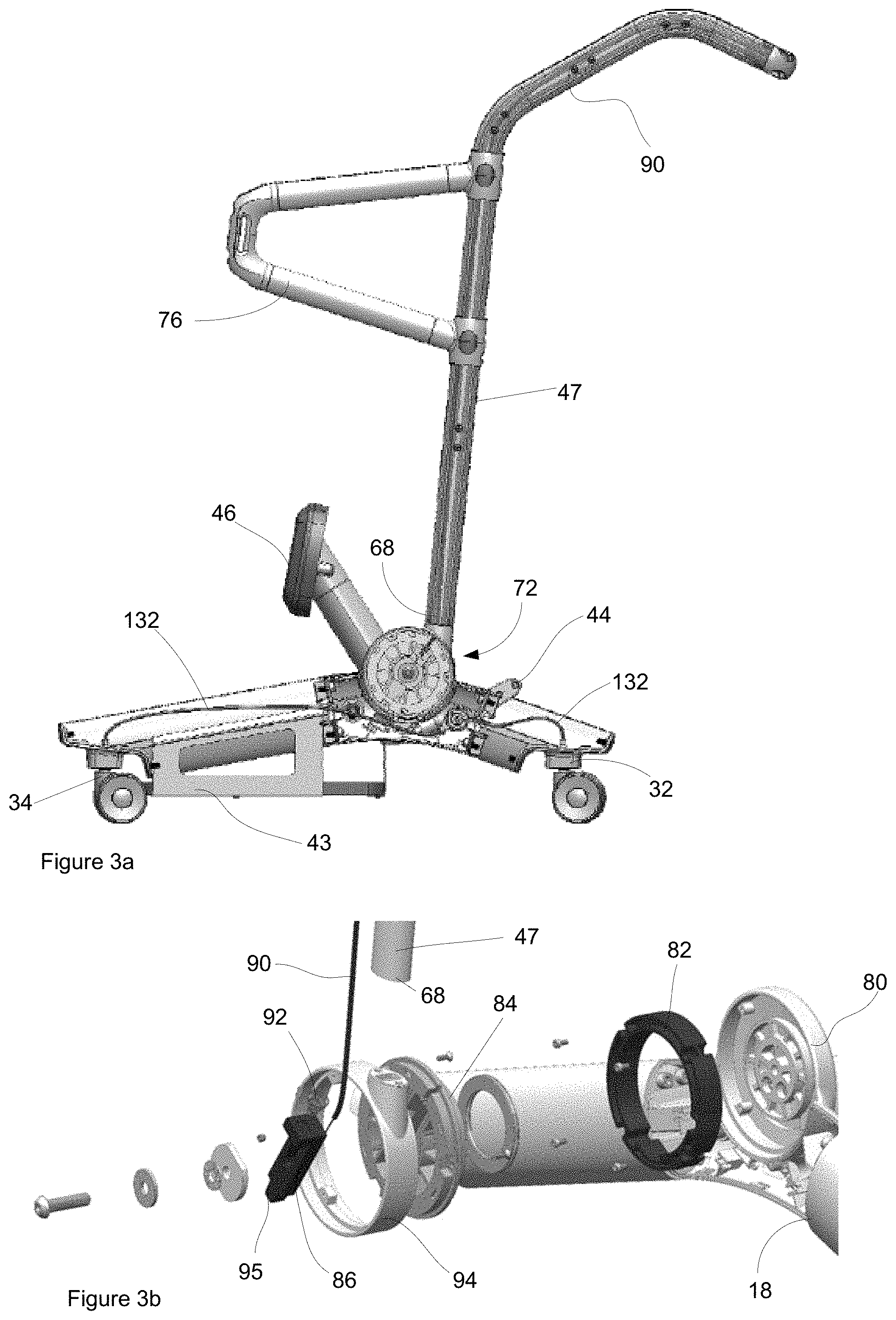 Patent US11793694 Figure 3 – Removably attached seat for a mobility apparatus