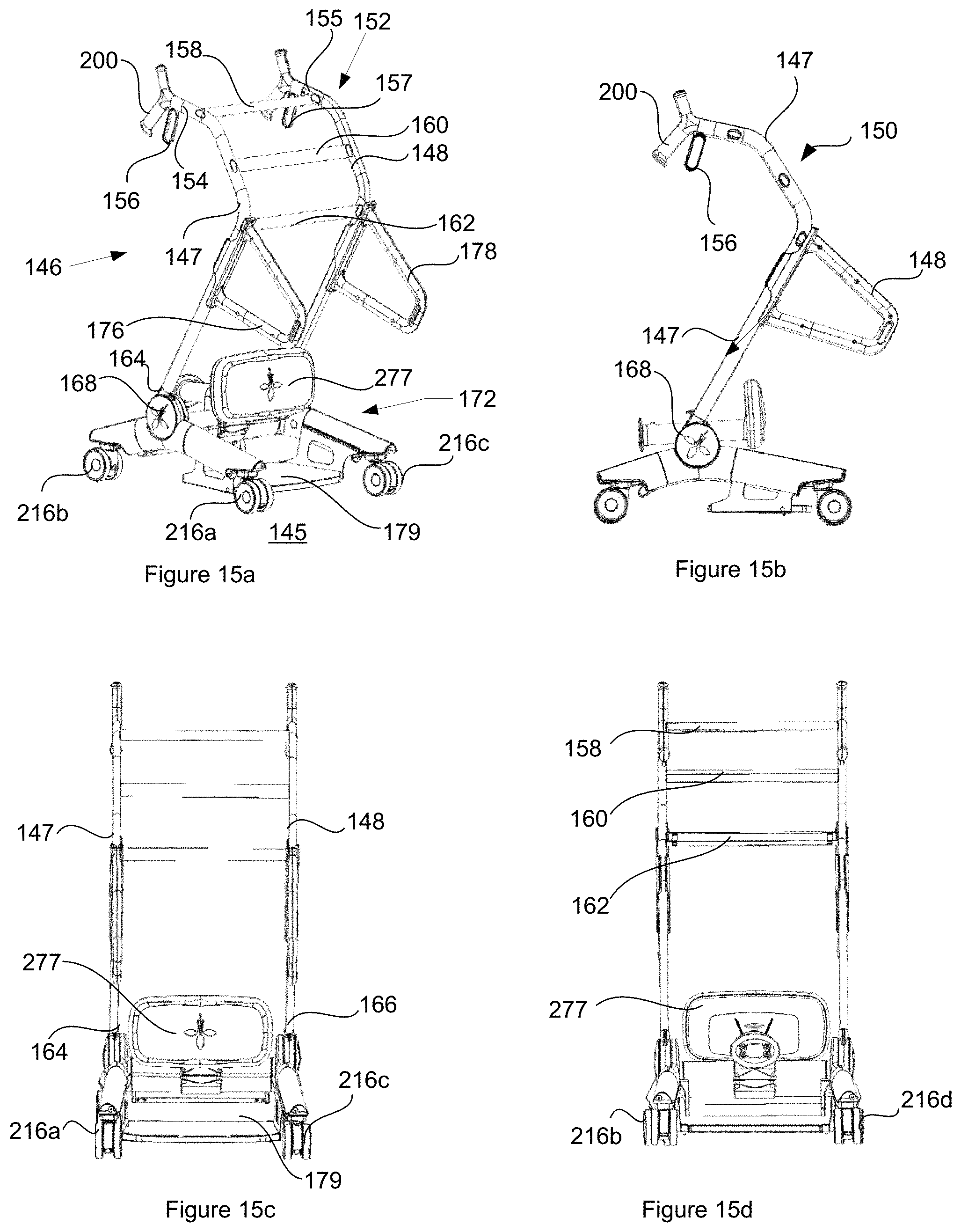 Patent US11793694 Figure 15 – Removably attached seat for a mobility apparatus