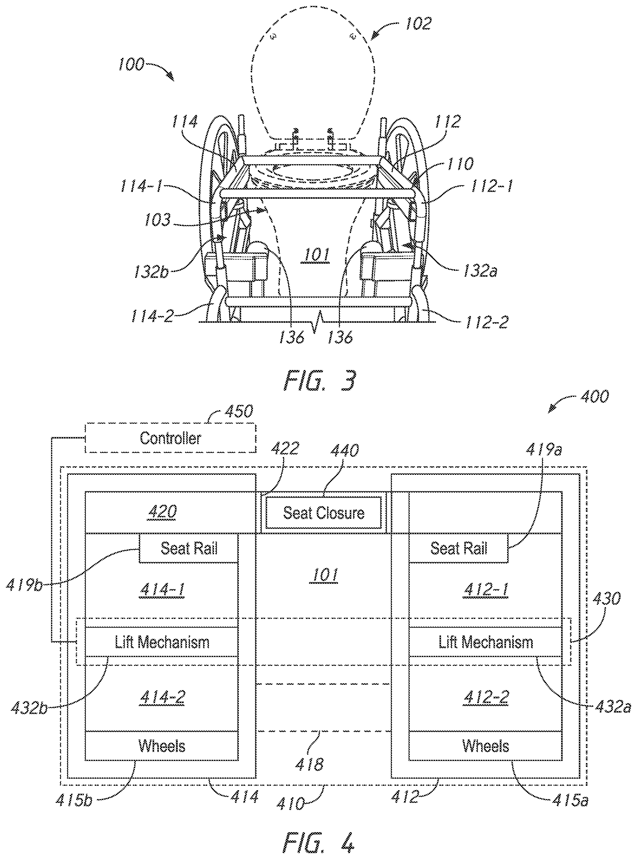 Patent US11793695 Figure 2 – Multifunction toilet wheelchair