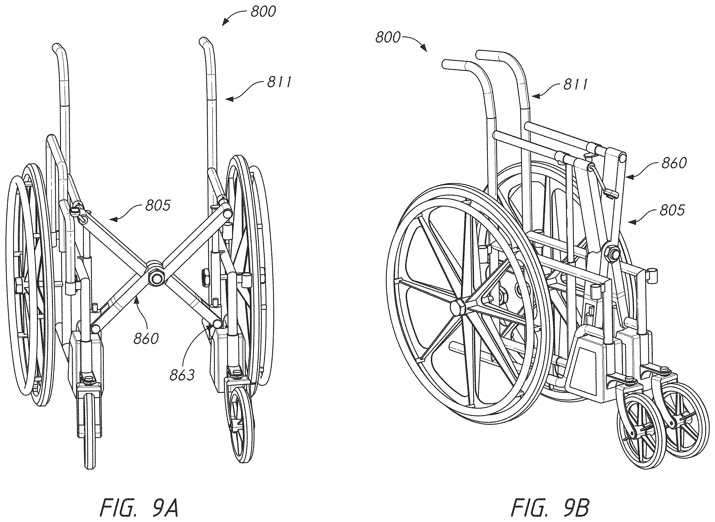 Patent US11793695 Figure 8 – Multifunction toilet wheelchair