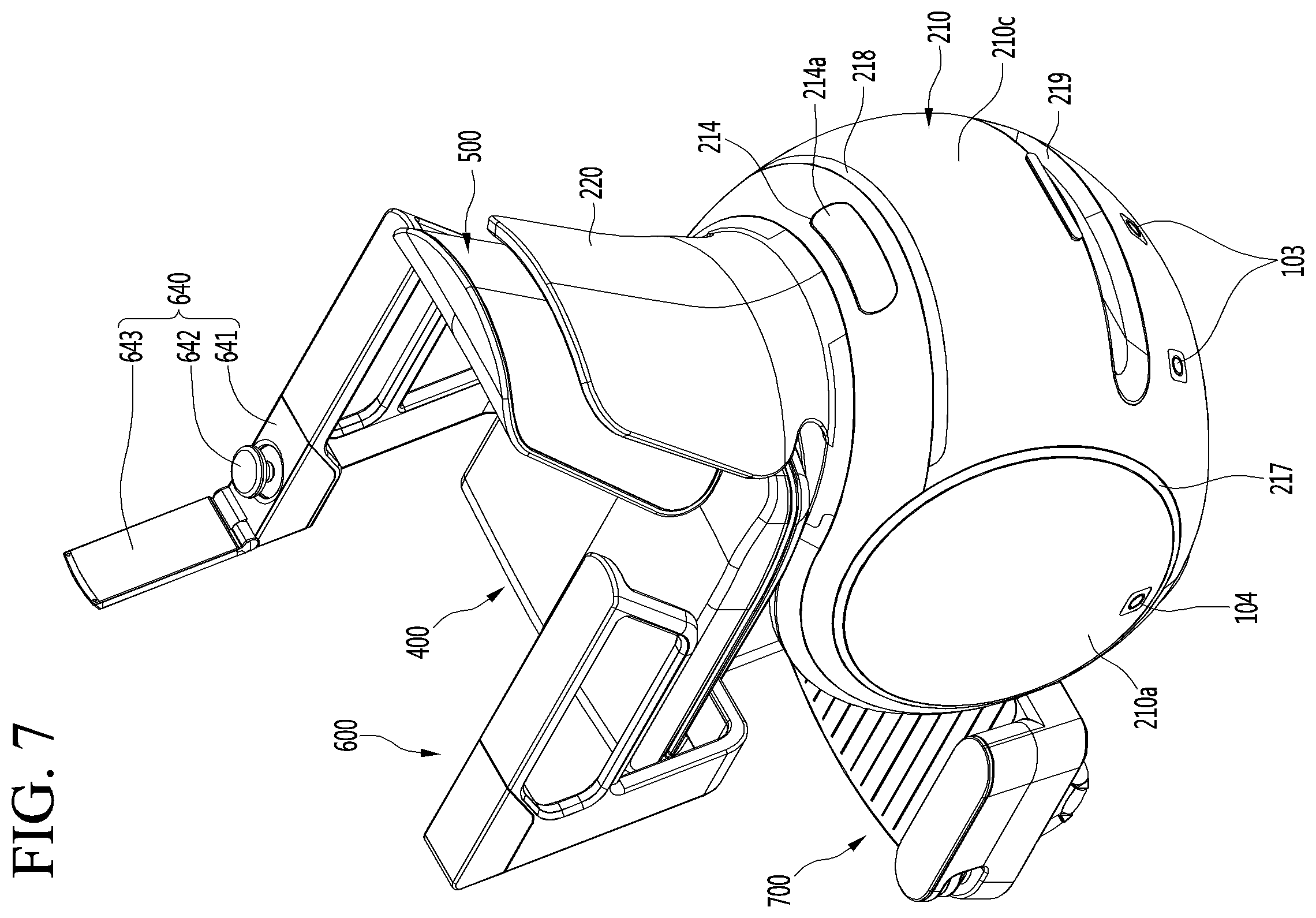 Patent US11793696 Figure 7 – Robot