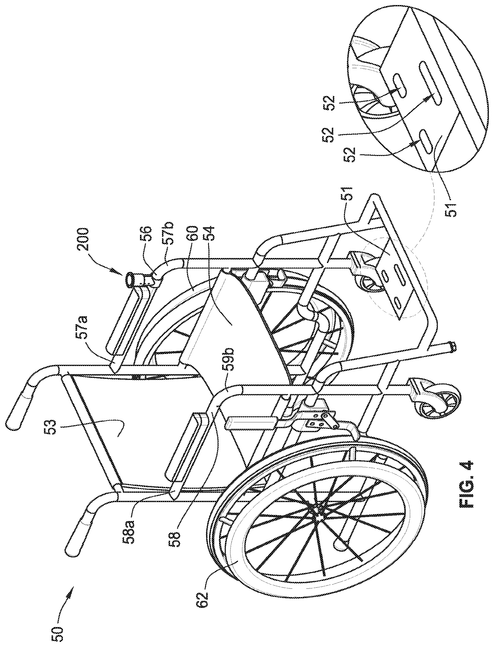 Patent US11793697 Figure 5 – Wheelchair mounting systems and methods of using the same