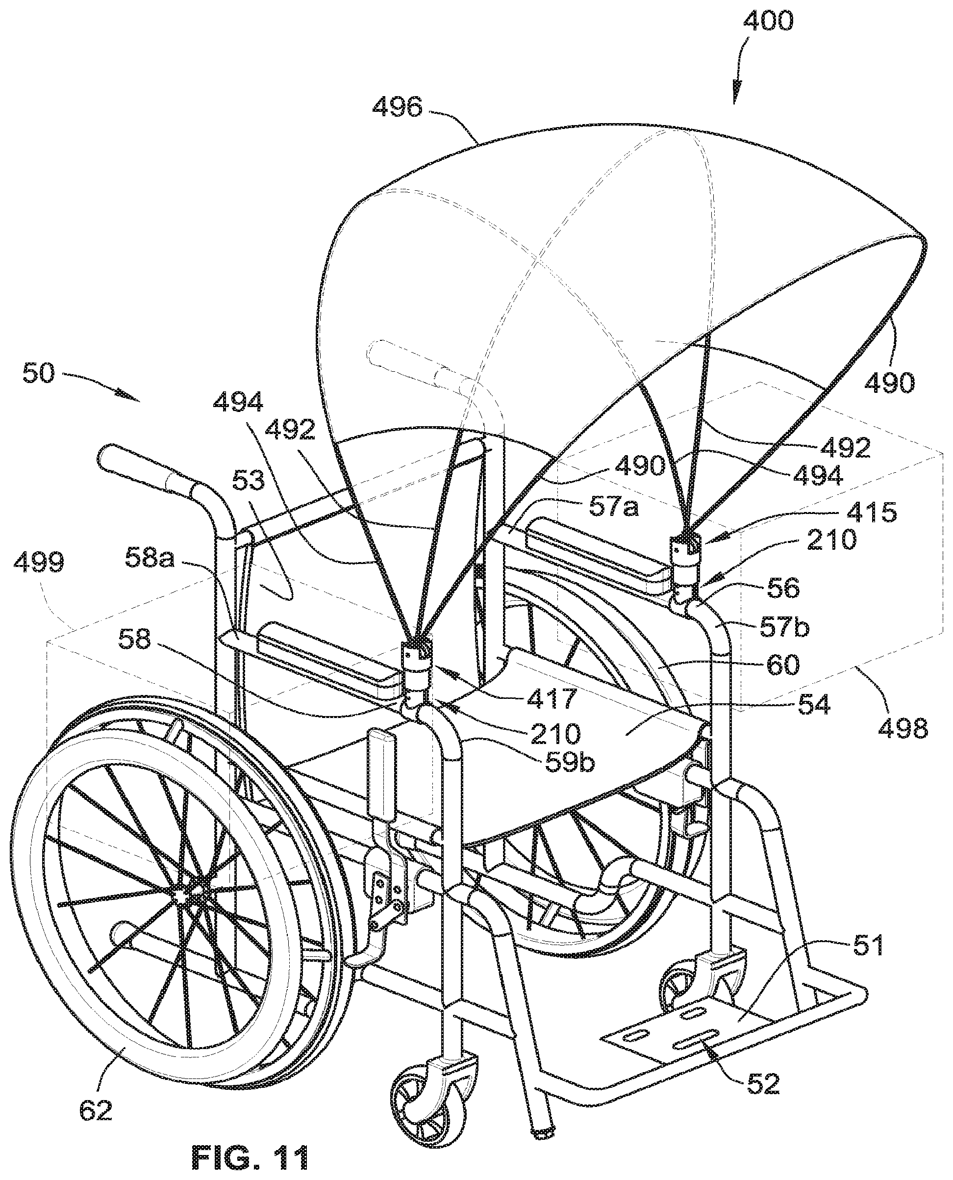 Patent US11793697 Figure 13 – Wheelchair mounting systems and methods of using the same