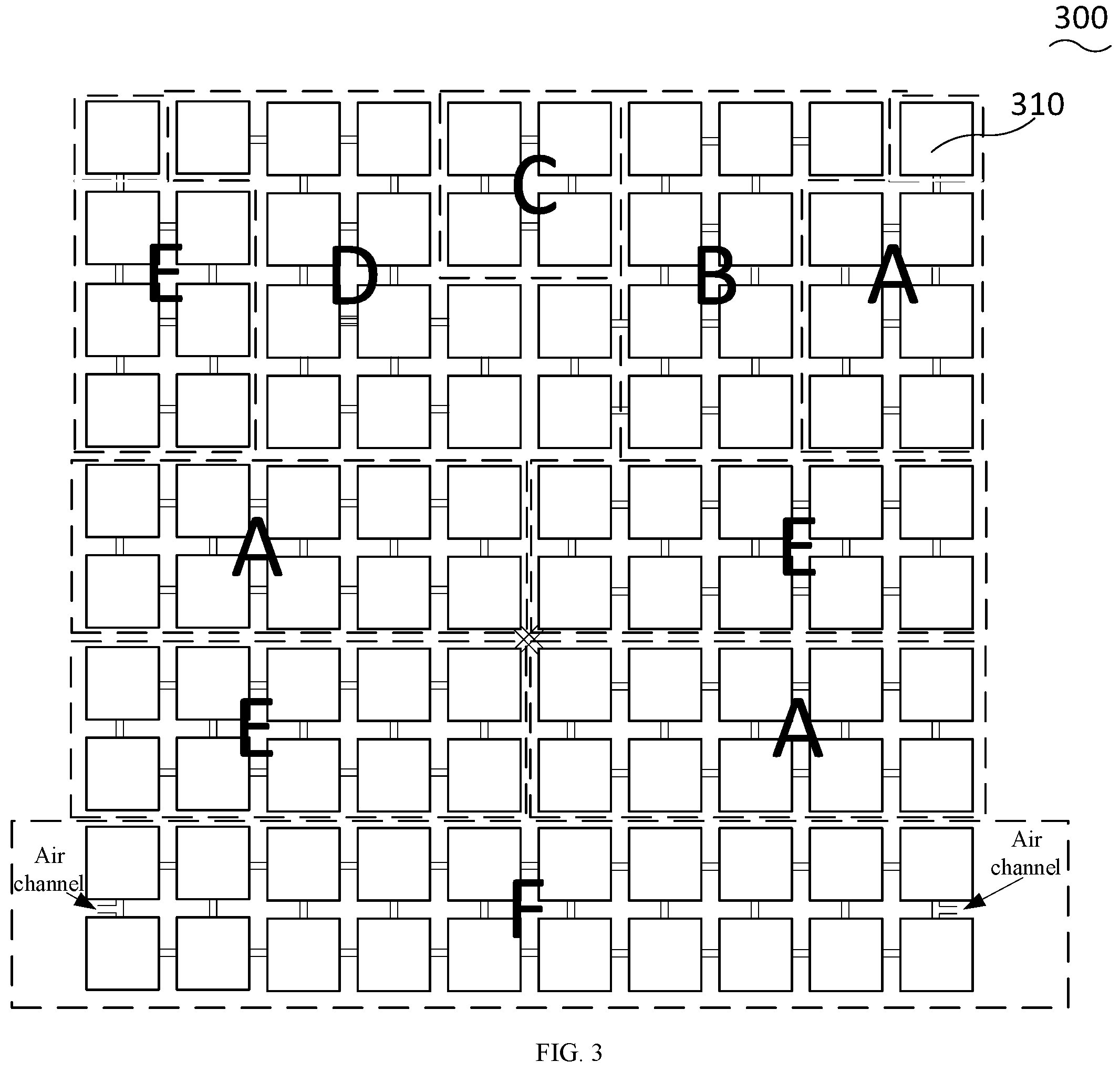 Patent US11793700 Figure 3 – Airbag cushion assembly, intelligent pressure sore prevention cushion, and monitoring system