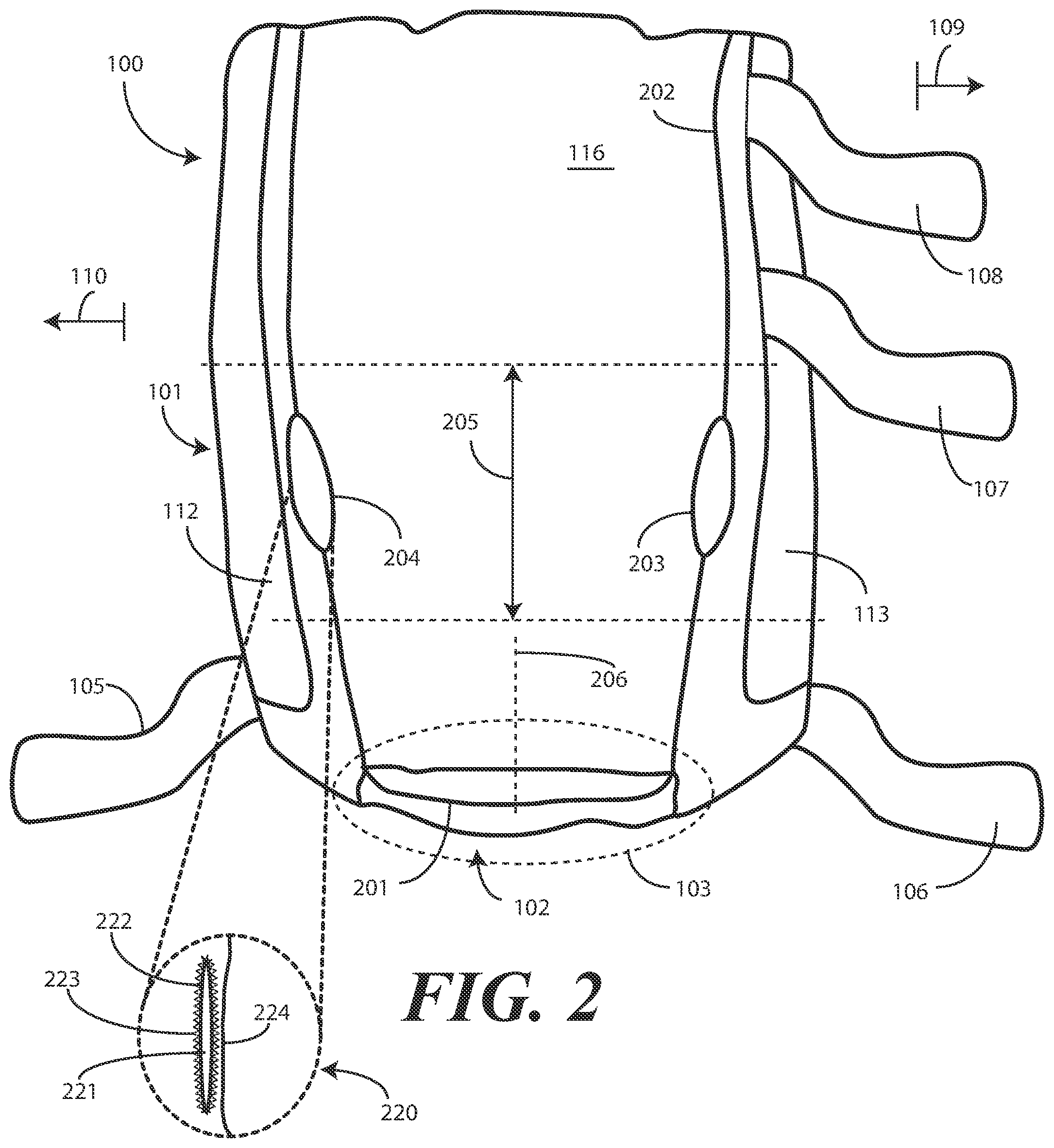 Patent US11793710 Figure 2 – Heel protector and corresponding rehabilitation systems and methods for using the same