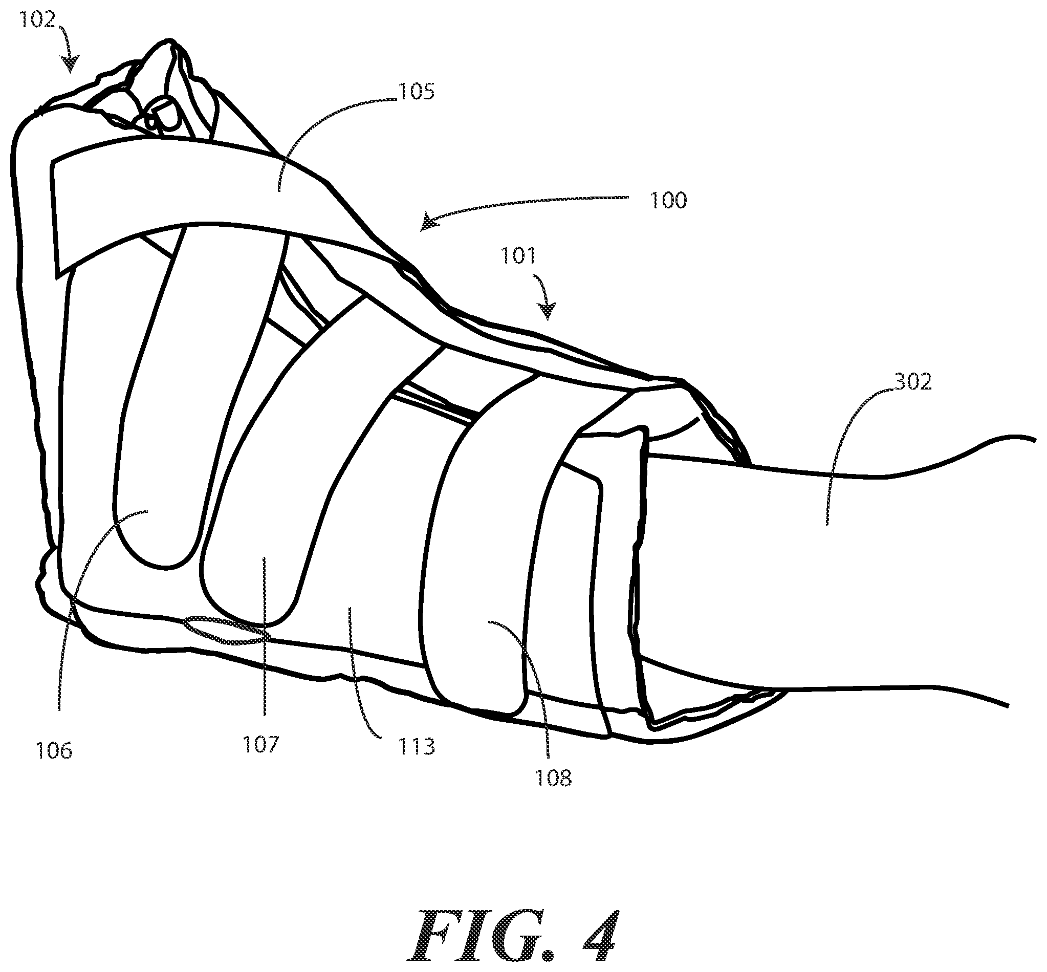 Patent US11793710 Figure 4 – Heel protector and corresponding rehabilitation systems and methods for using the same