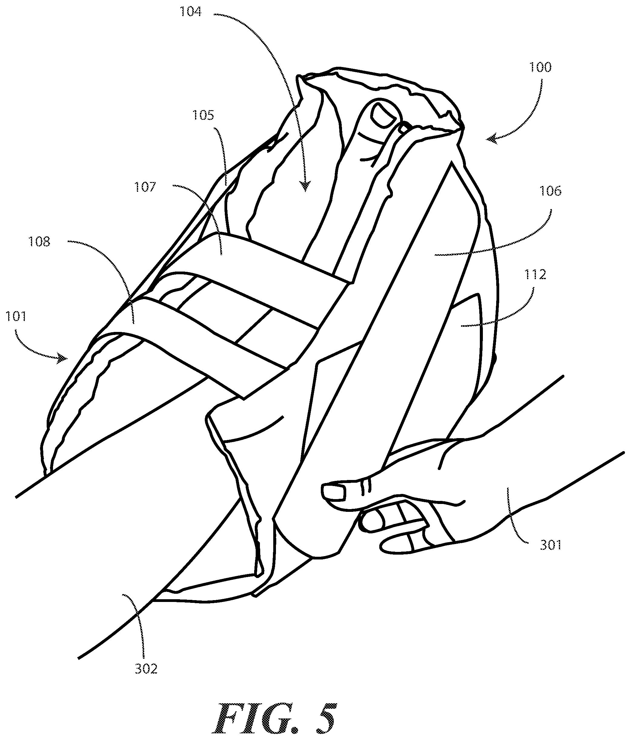 Patent US11793710 Figure 5 – Heel protector and corresponding rehabilitation systems and methods for using the same