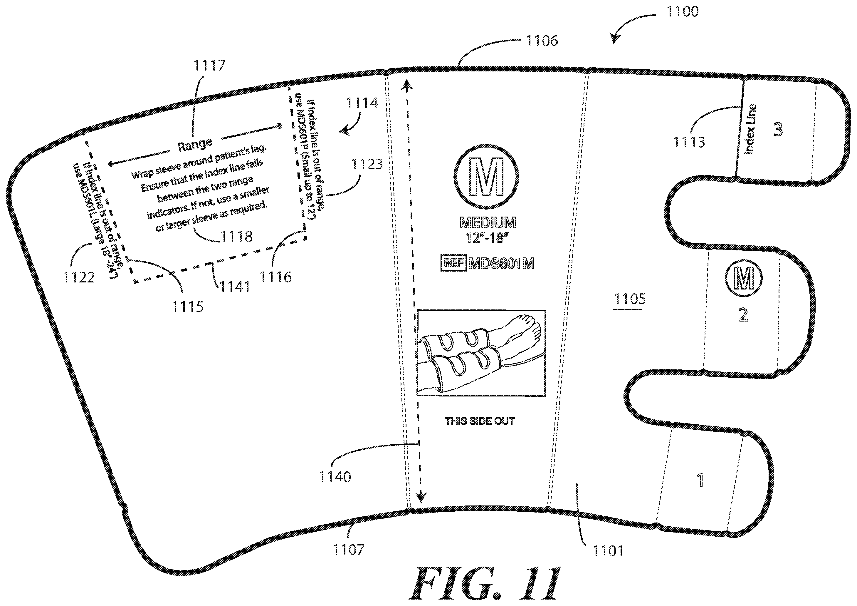 Patent US11793710 Figure 11 – Heel protector and corresponding rehabilitation systems and methods for using the same
