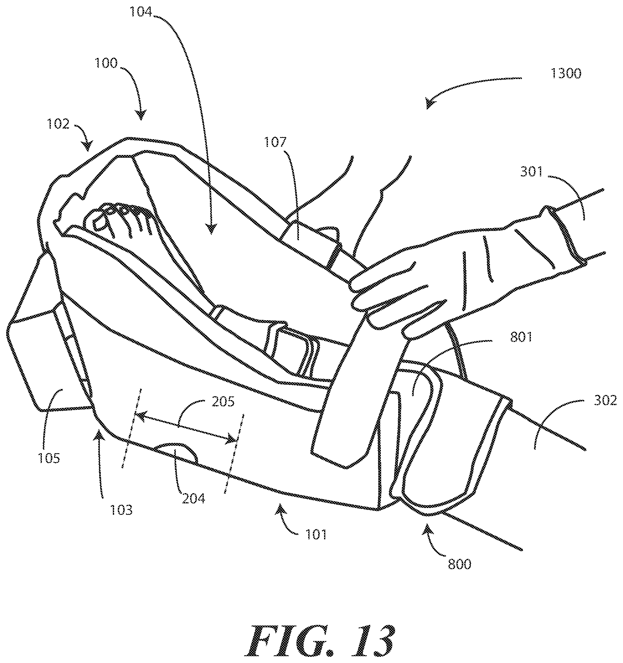 Patent US11793710 Figure 13 – Heel protector and corresponding rehabilitation systems and methods for using the same
