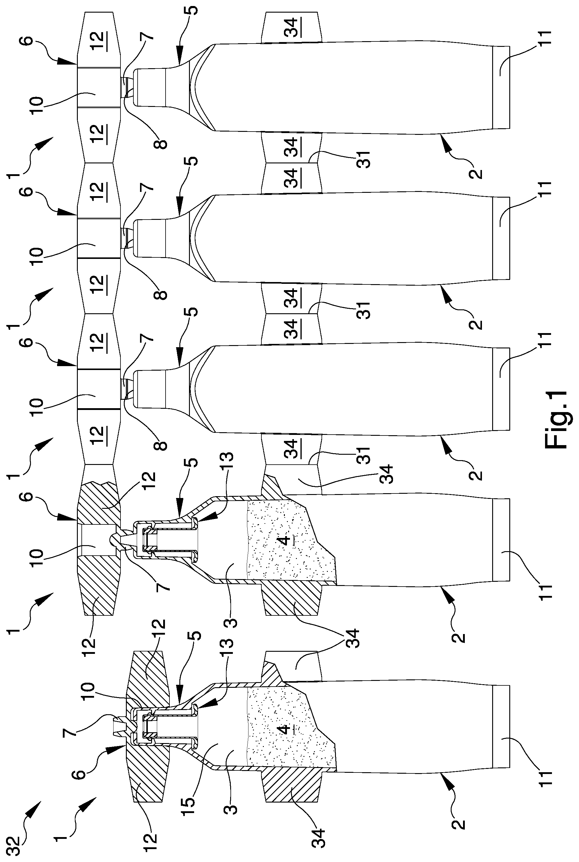 Patent US11793718 — Container, particularly for medical products, pharmaceuticals, cosmetics, food or the like — Figure 1