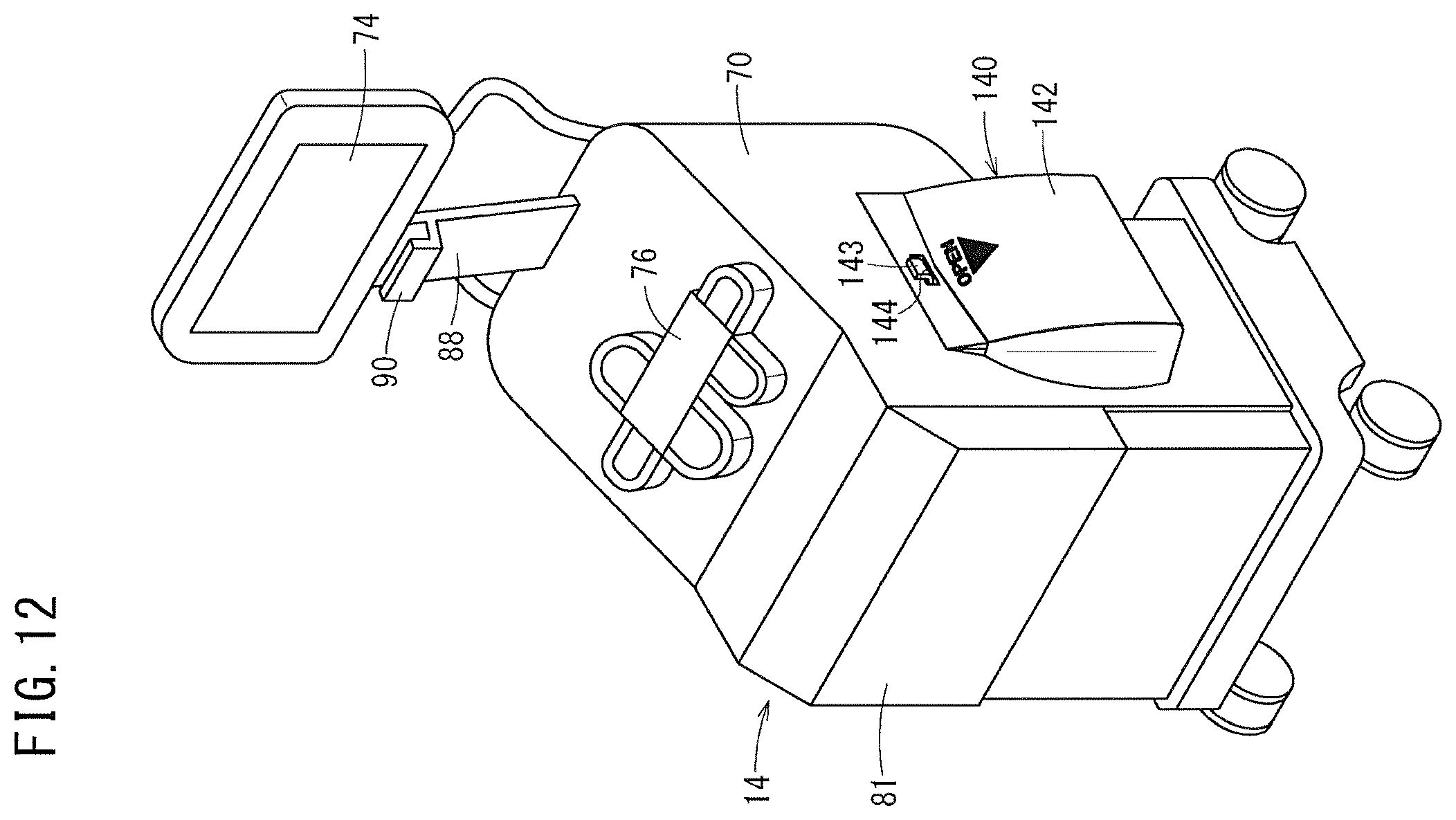 Patent US11793720 Figure 12 – Medical bag hanger and blood collection device package
