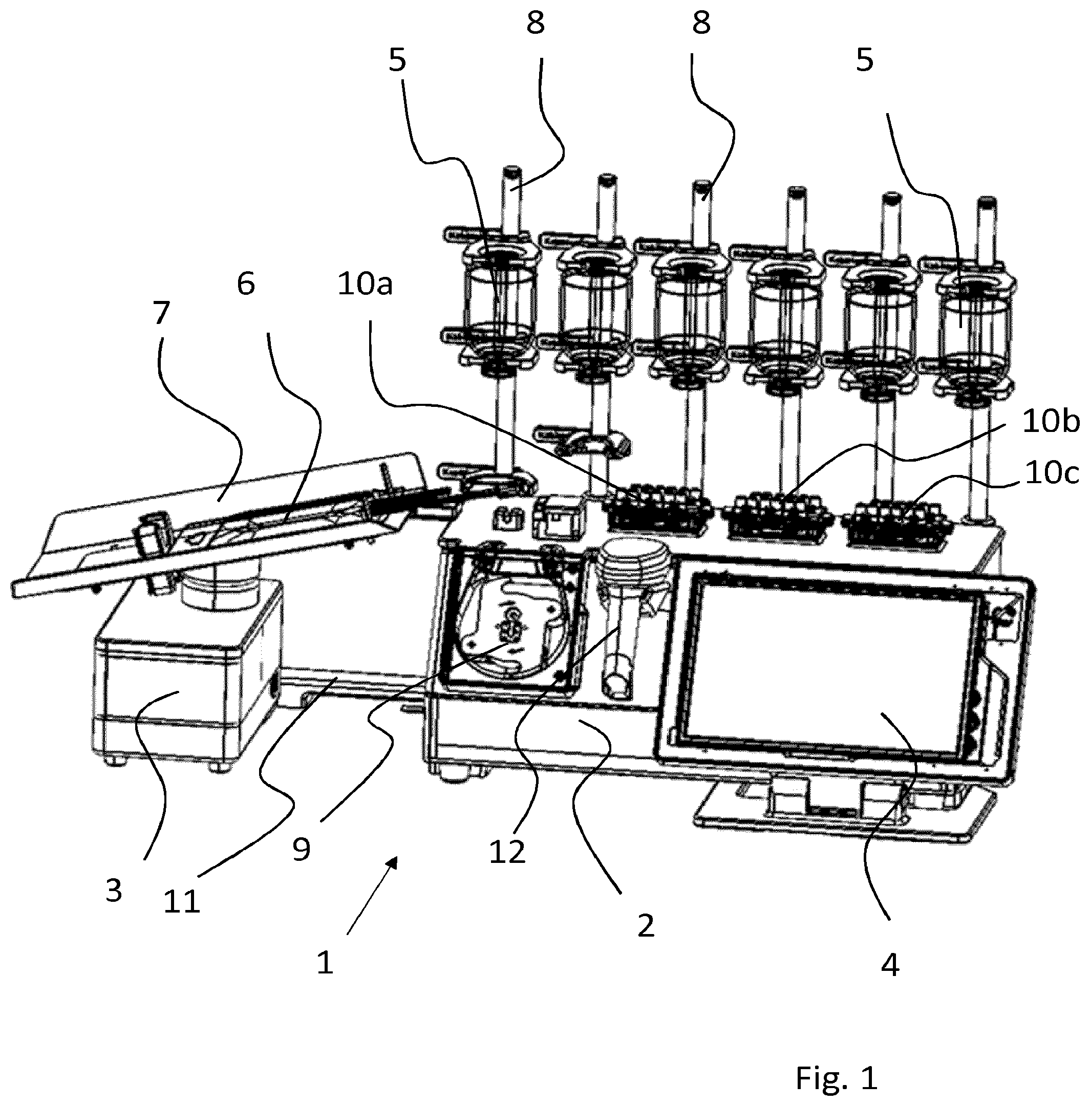 Patent US11793723 Figure 1 – Installation for producing a medical preparation