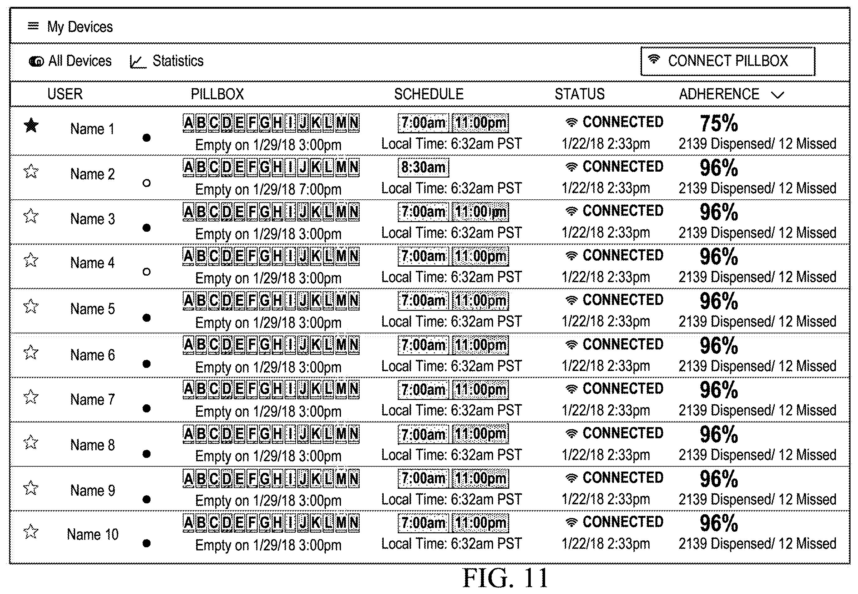 Patent US11793726 Figure 18 – Automatic pill dispenser and methods for automatic pill dispensing