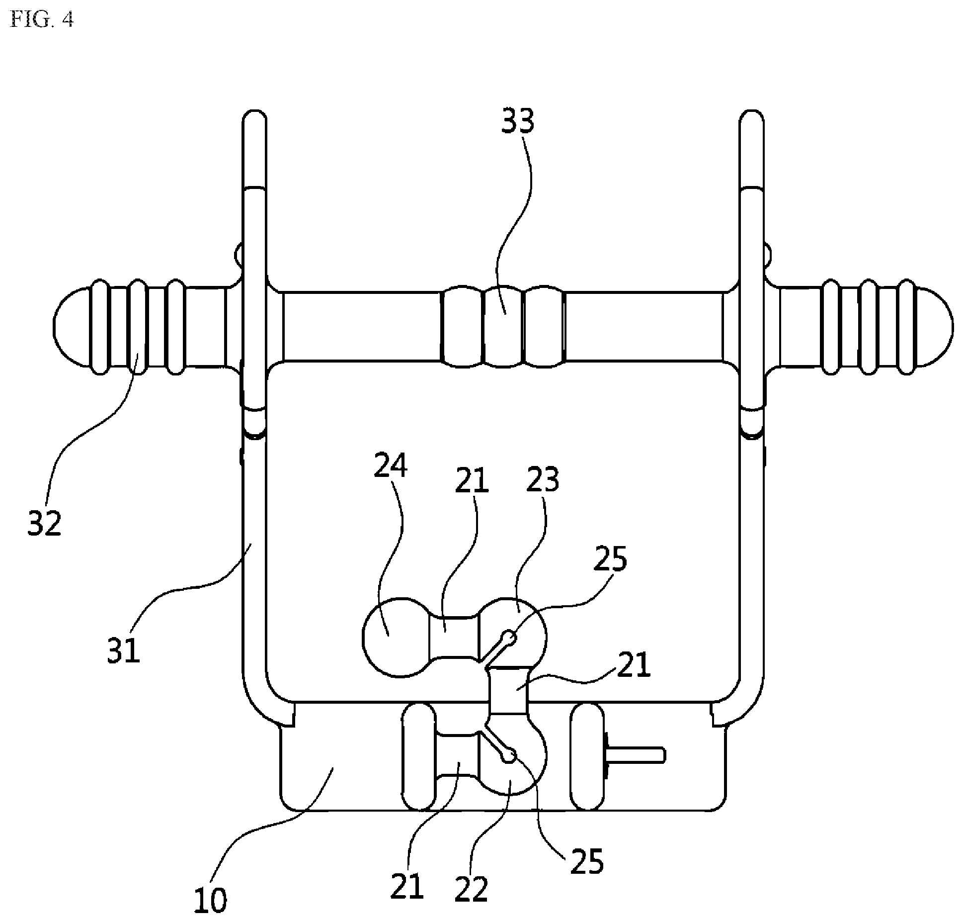Patent US11793729 Figure 4 – Teether with wristband