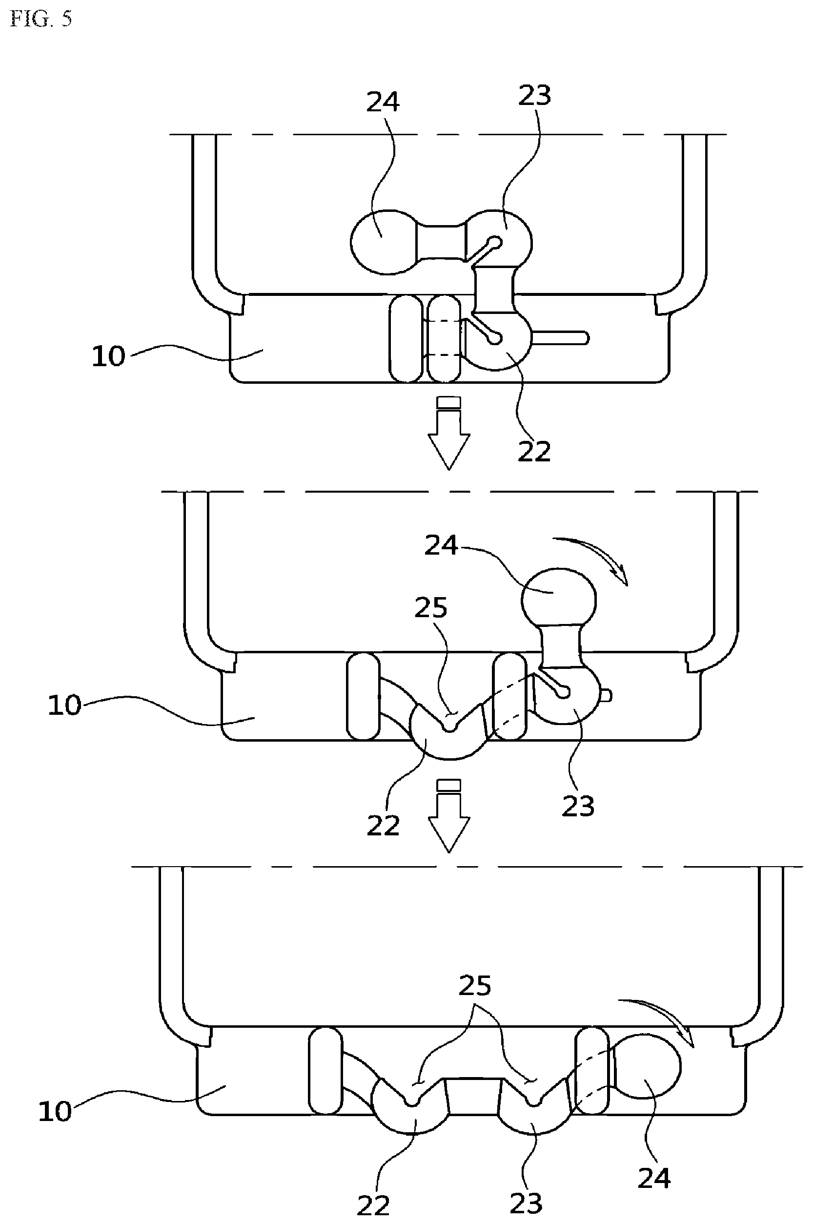 Patent US11793729 Figure 5 – Teether with wristband