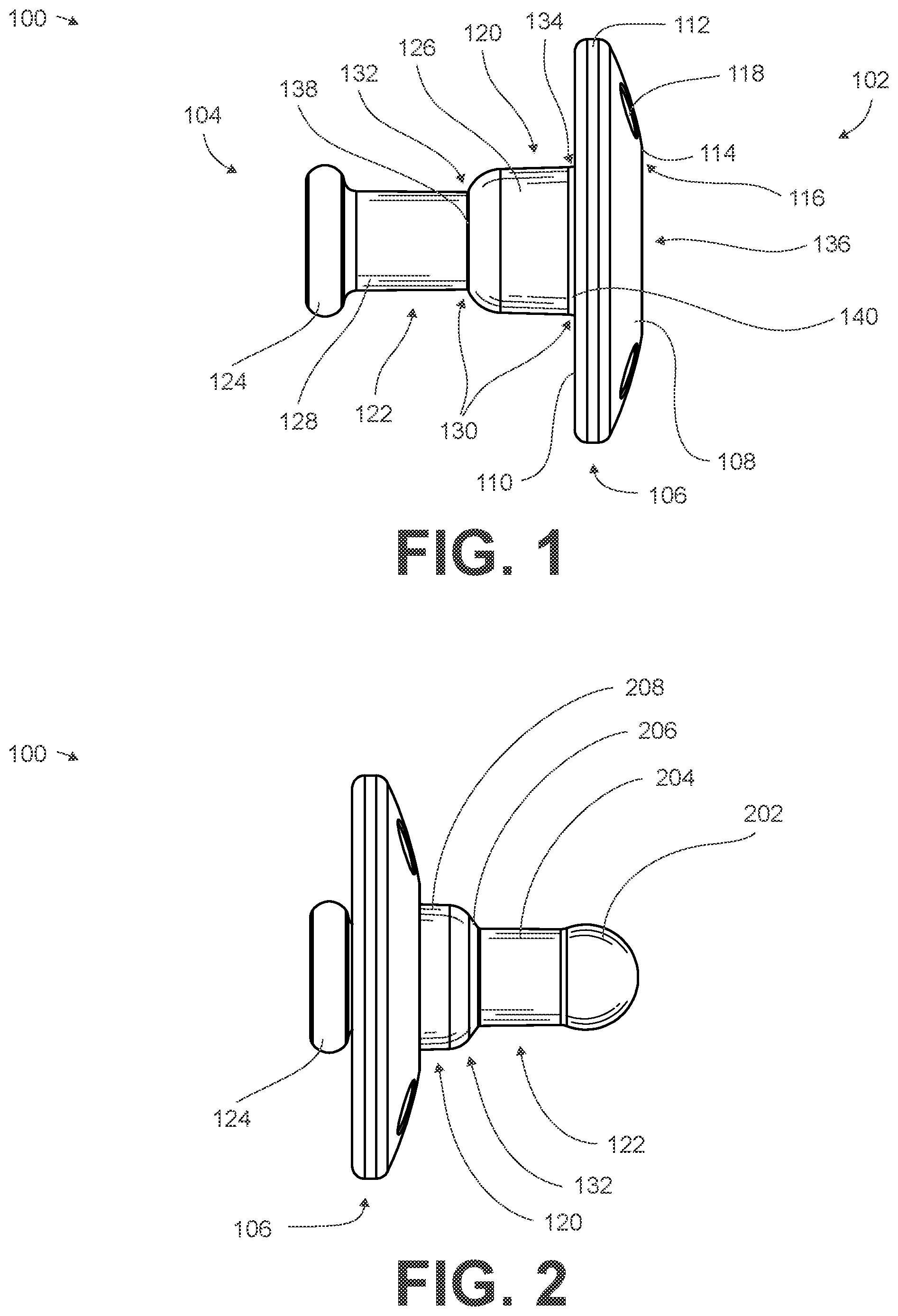 Patent US11793730 Figure 1 – Retractable pacifier system