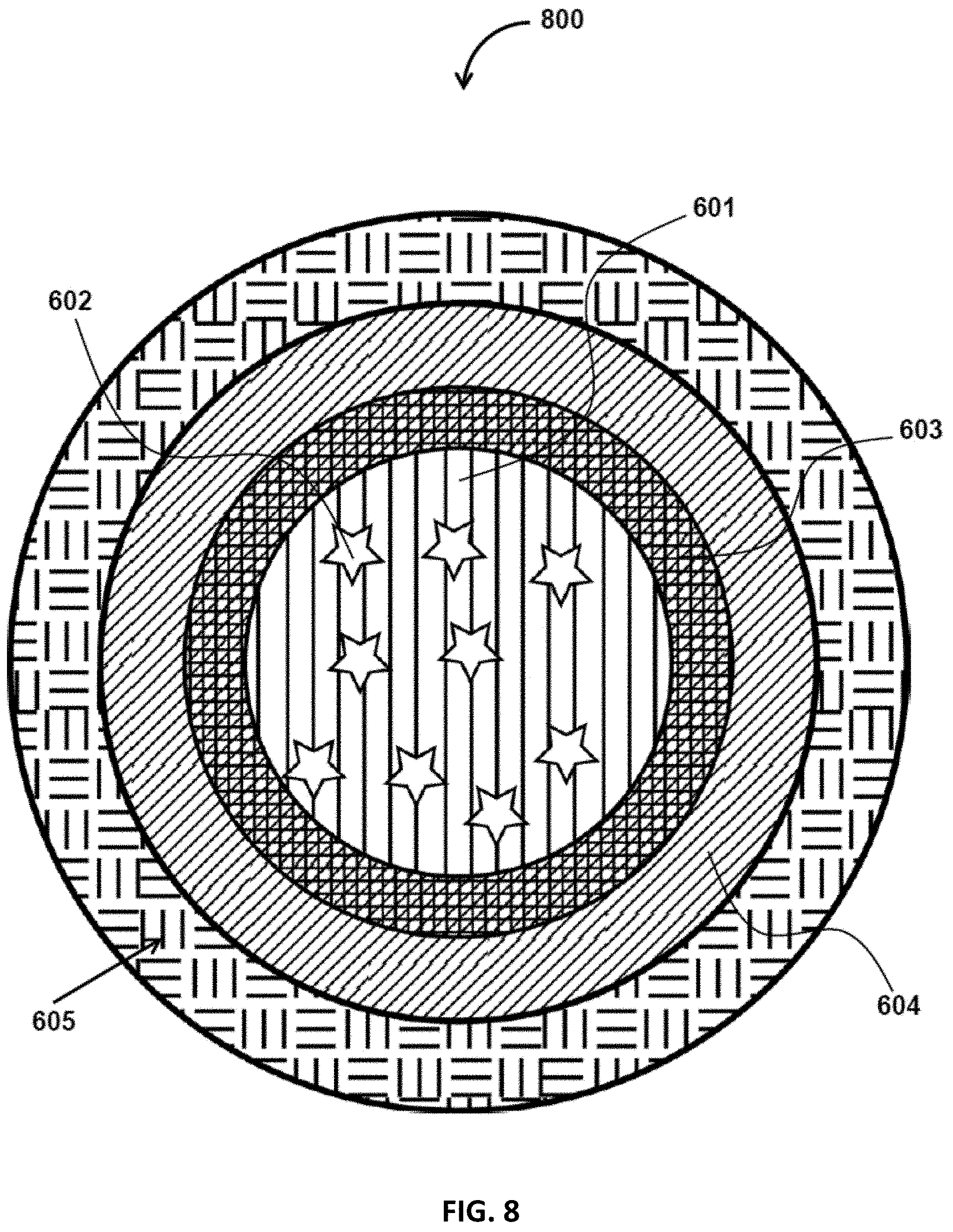 Patent US11793753 Figure 8 – Methods and systems for forming layered solid particles