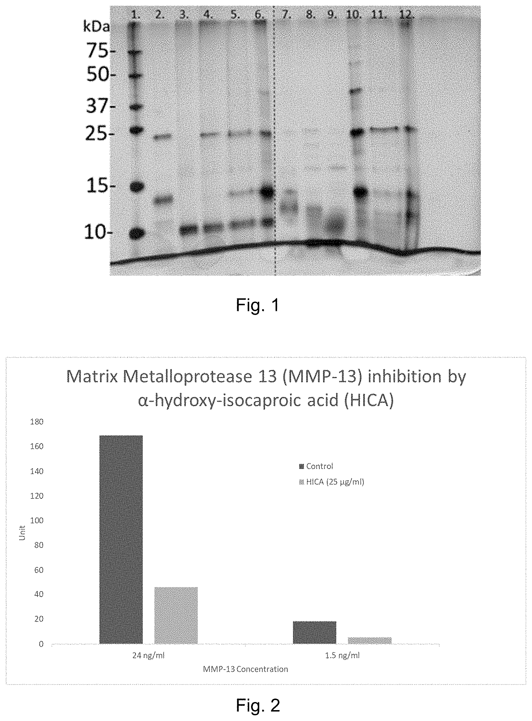 Patent US11793779 Figure 1 – Hica for use in prophylaxis and/or treatment of a disease or condition involving degradation of cartilage and/or disruption of cartilage homeostasis and/or integrity