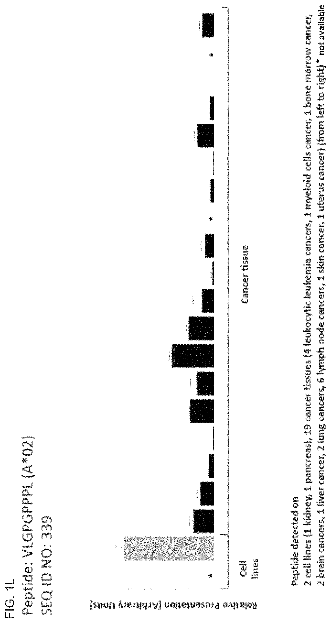 Patent US11793866 Figure 12 – Peptides and T cells for use in immunotherapeutic treatment of various cancers