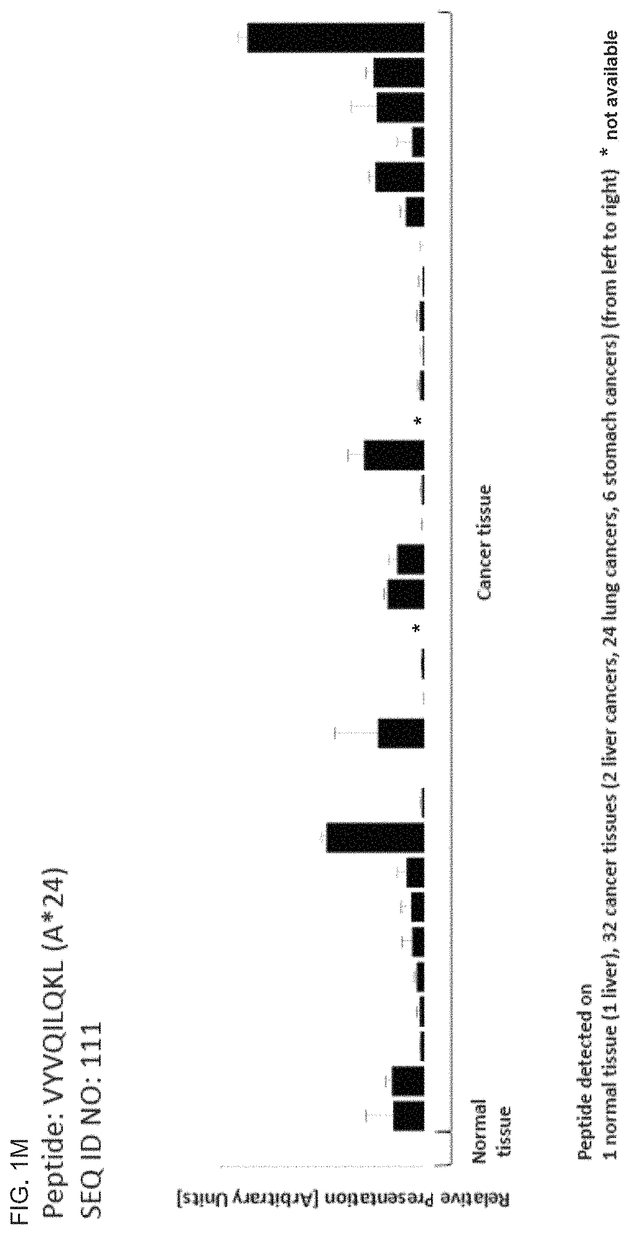 Patent US11793866 Figure 13 – Peptides and T cells for use in immunotherapeutic treatment of various cancers