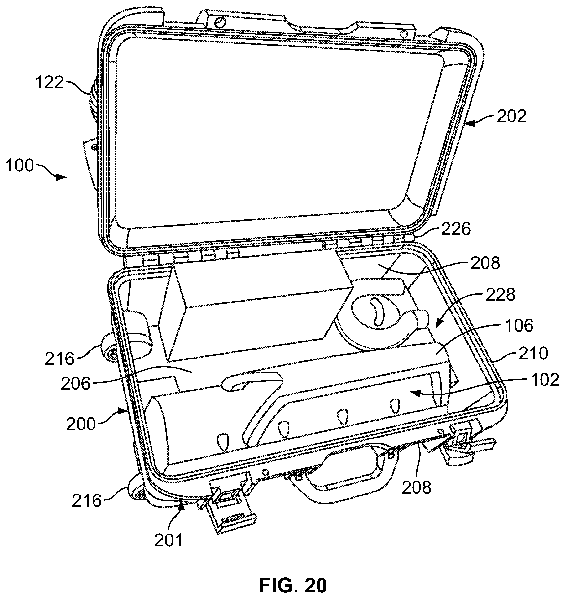 Patent US11793896 Figure 10 – Portable sanitizing systems and methods