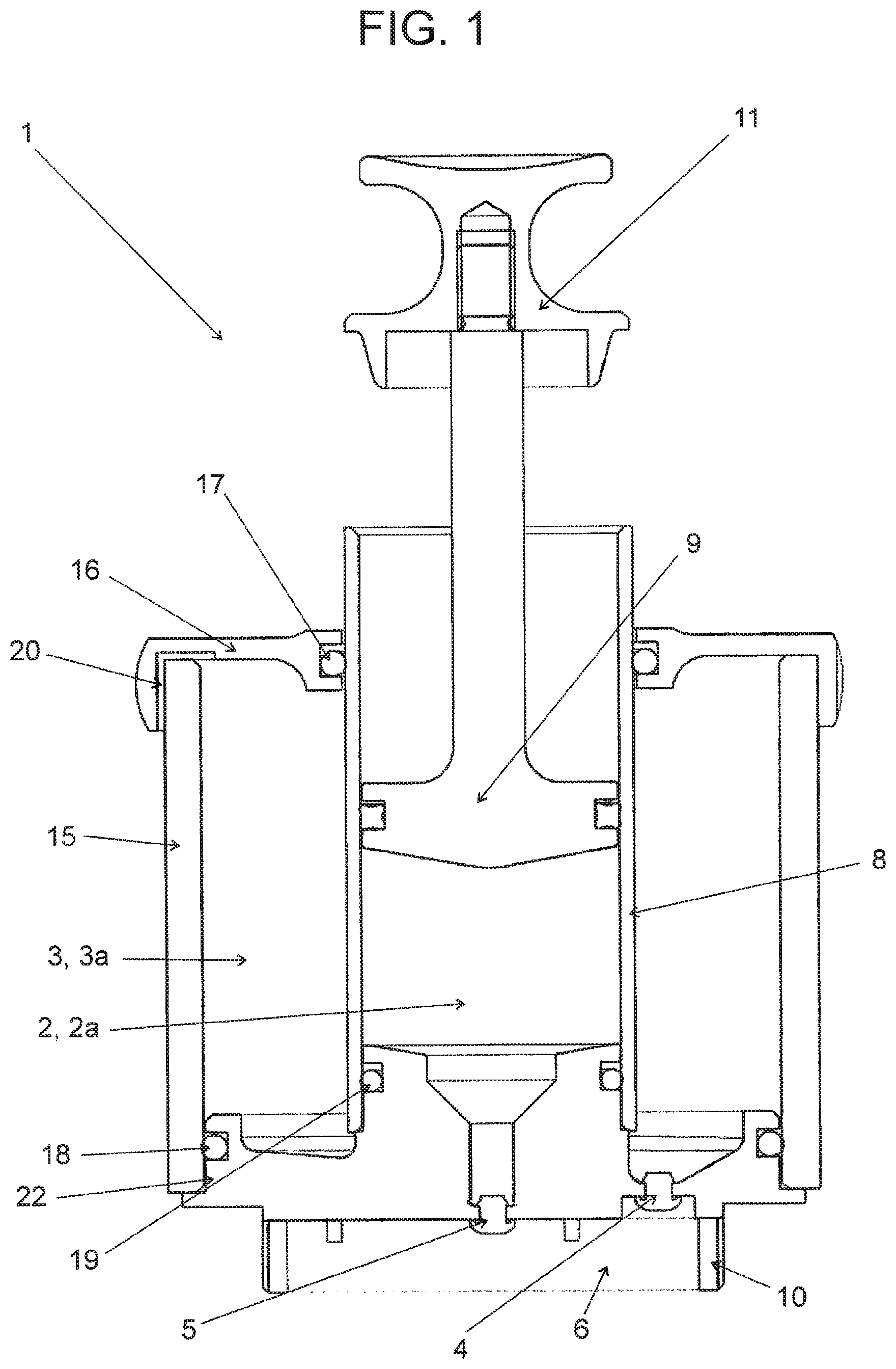 Patent US11793898 Figure 1 – Sanitation assembly and method