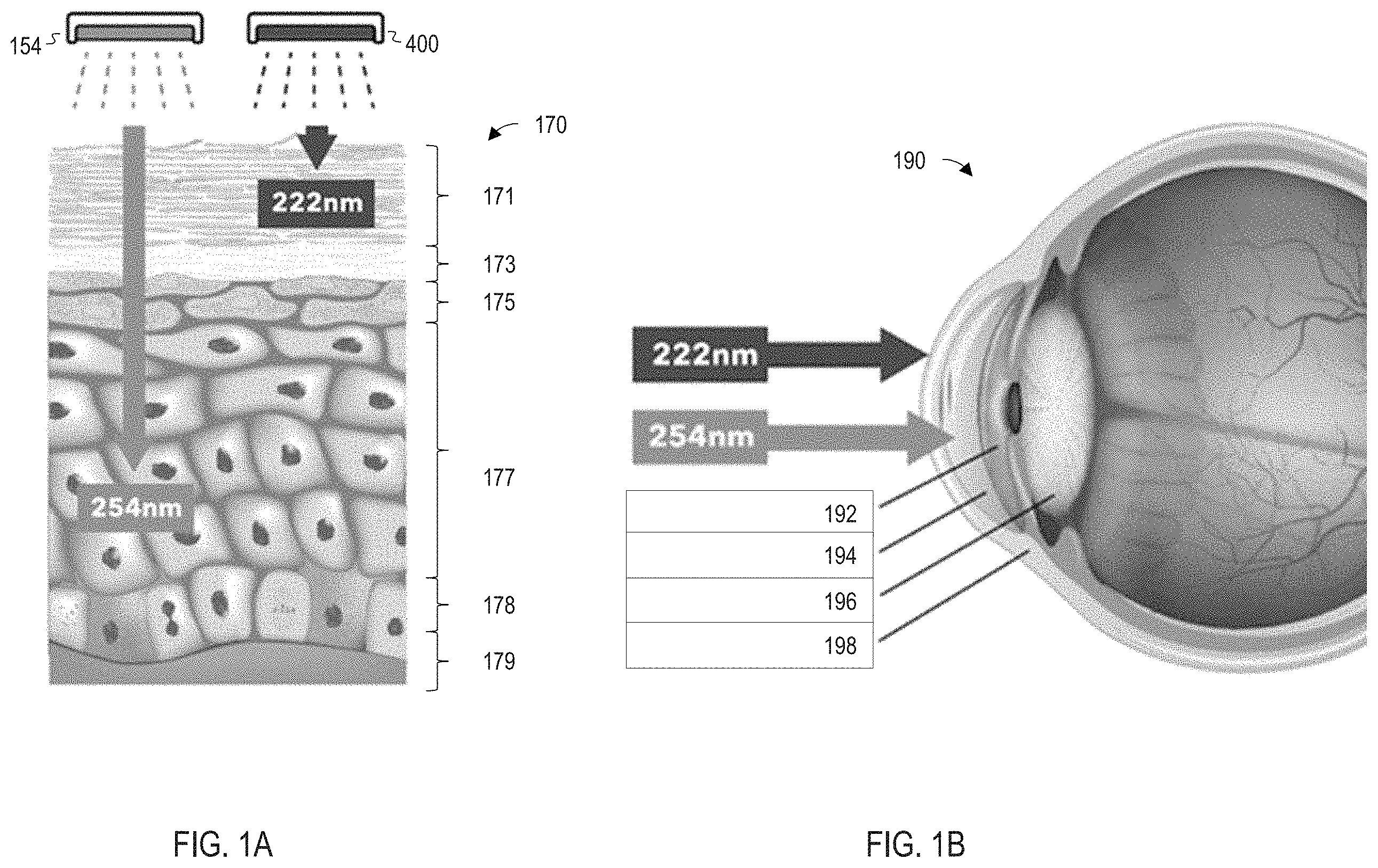 Patent US11793904 Figure 1 – Protective respirator utilizing far UV-C irradiation