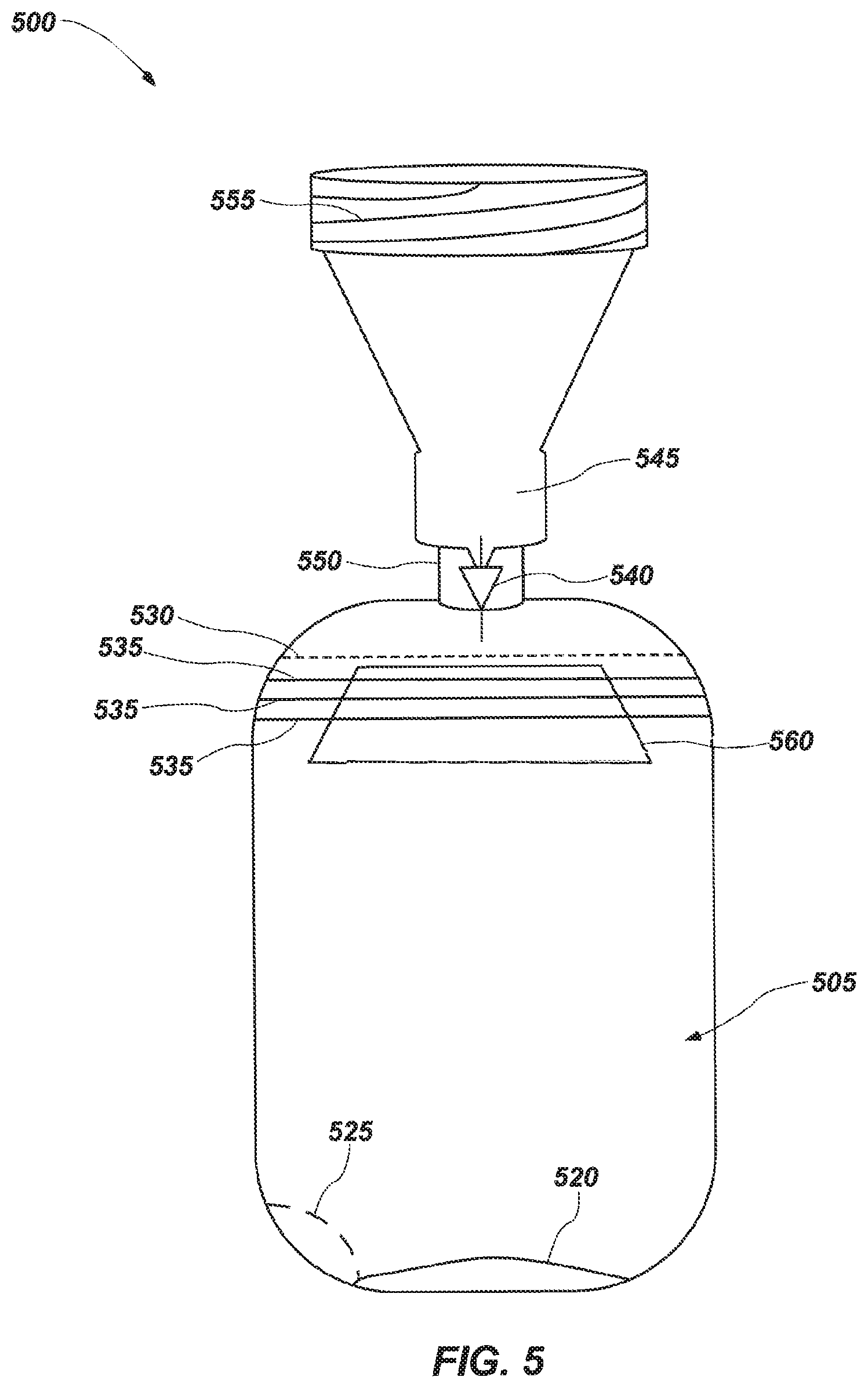 Patent US11793920 Figure 5 – Liquid receptacle for a pumping apparatus