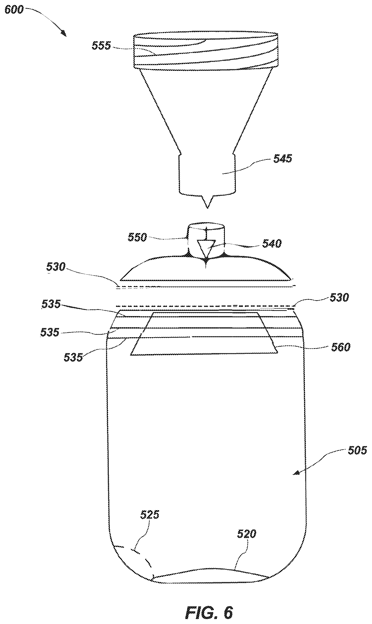 Patent US11793920 Figure 6 – Liquid receptacle for a pumping apparatus