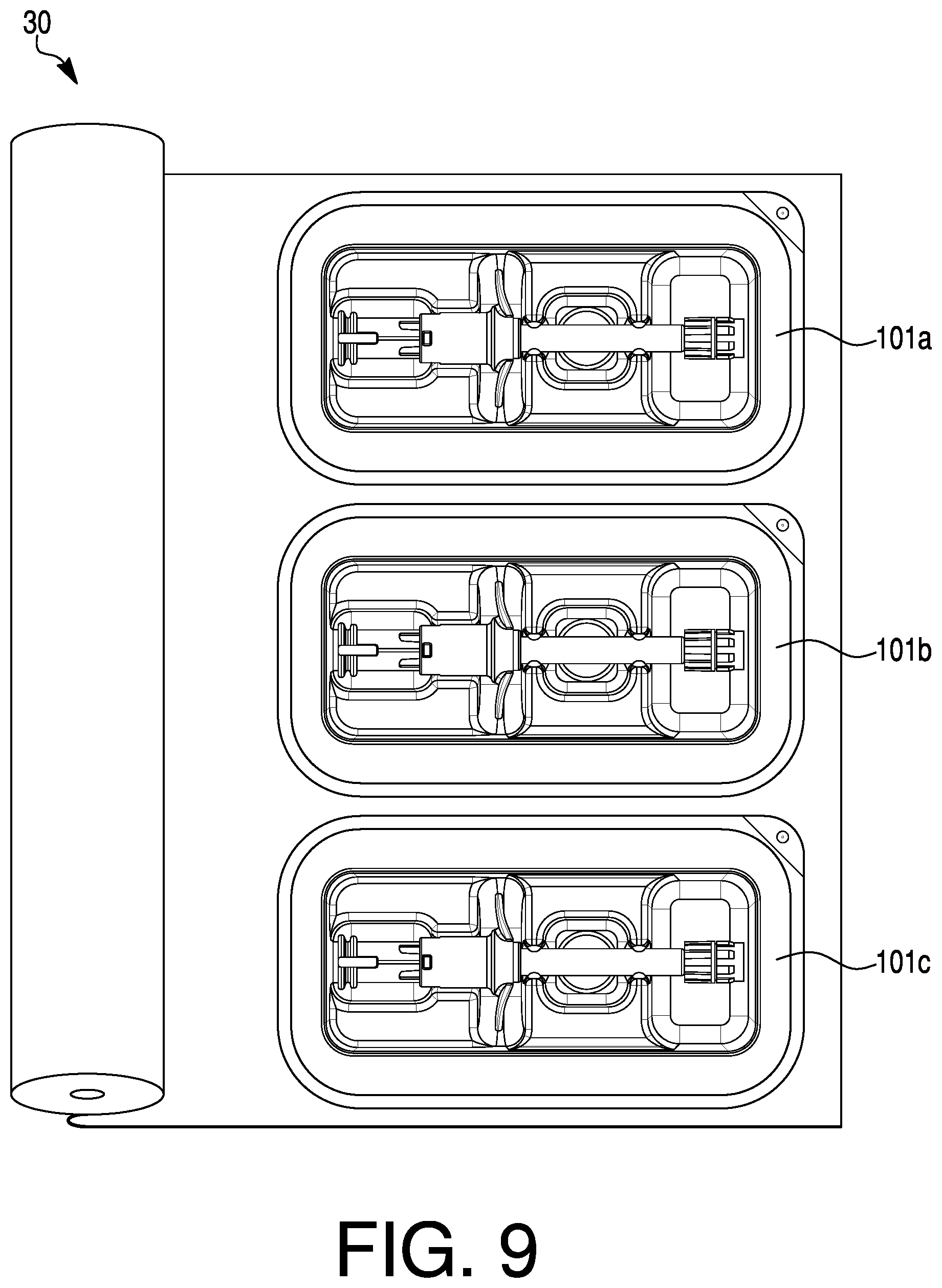 Patent US11793926 Figure 9 – Medical device packaging and related methods