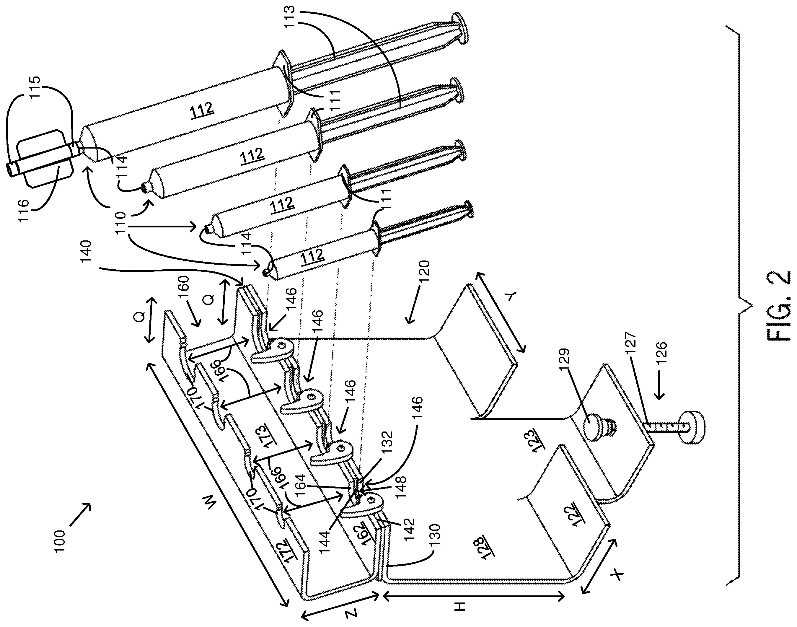 Patent US11793927 Figure 2 – Sterile transfer of fluid