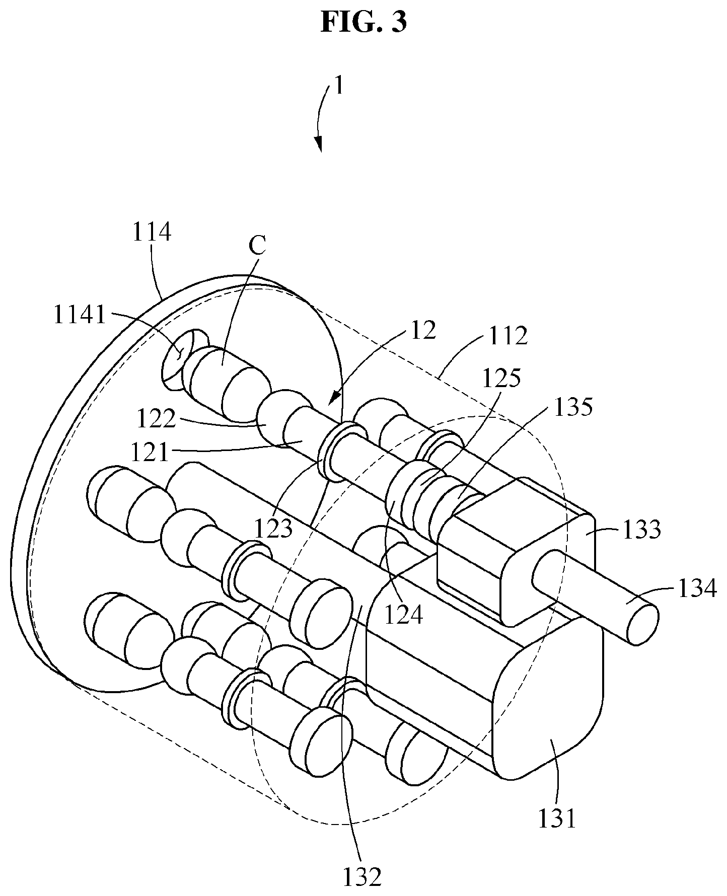 Patent US11793931 Figure 3 – Device for conveying biological material