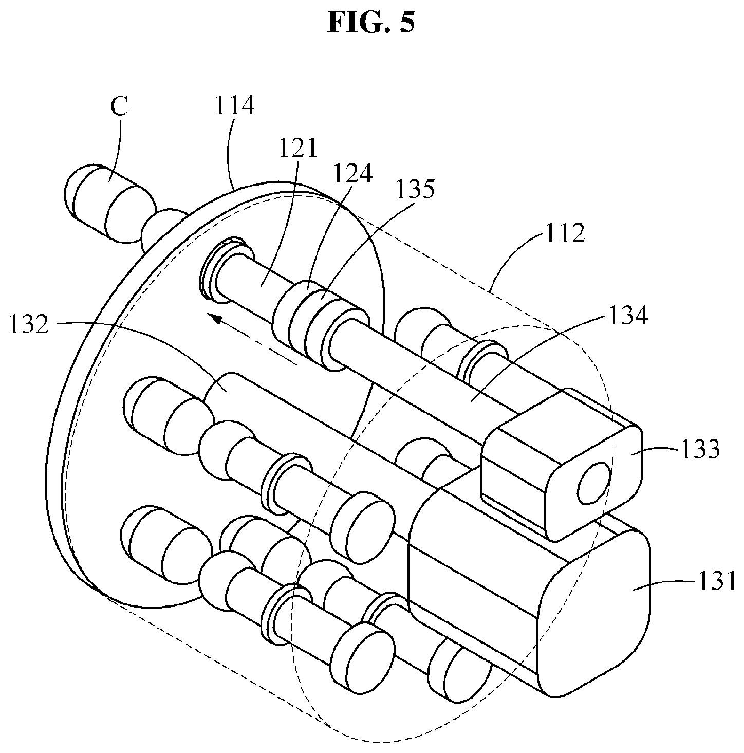 Patent US11793931 Figure 5 – Device for conveying biological material
