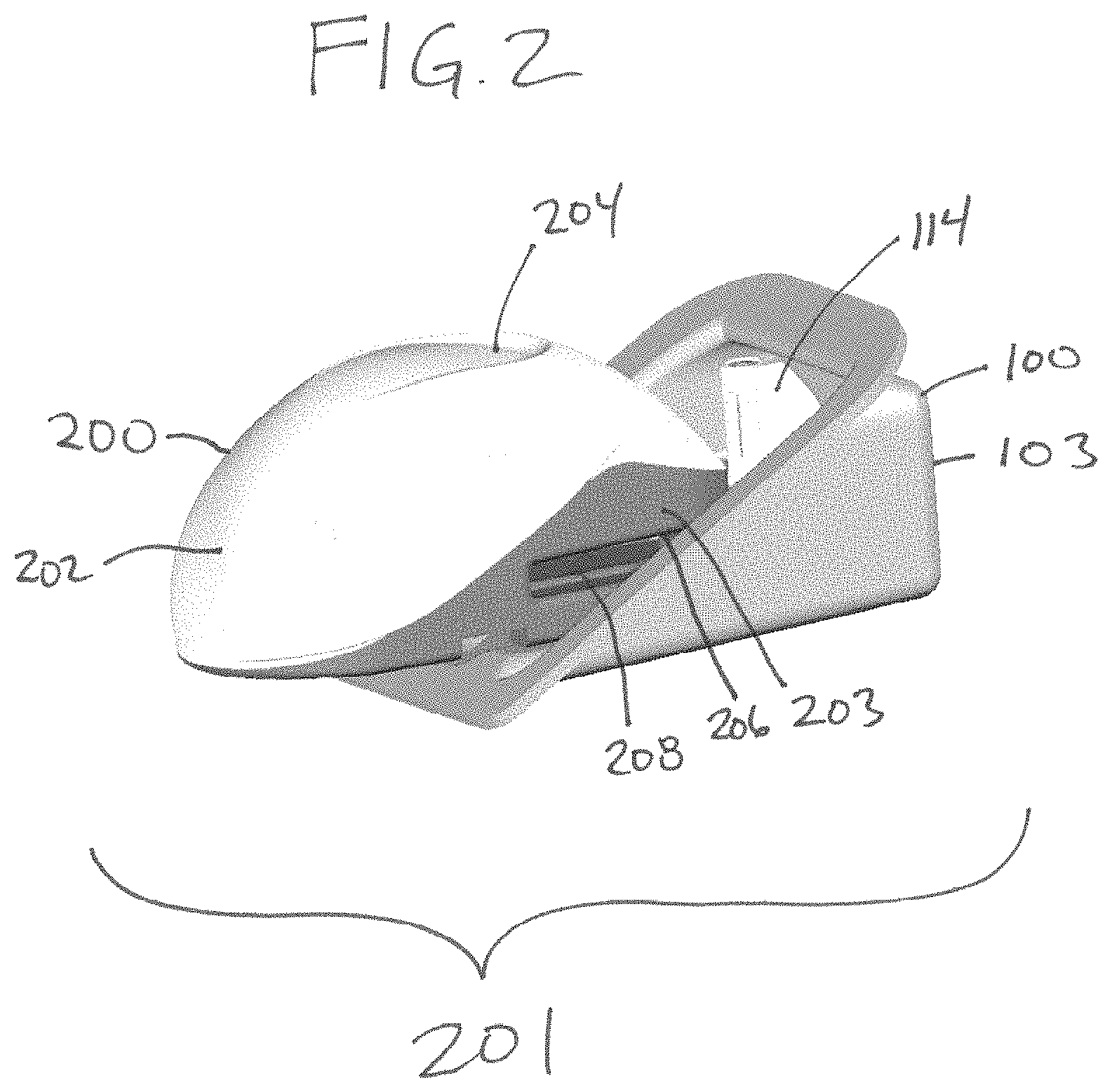 Patent US11793934 Figure 3 – Cartridge and inserter for a medical system