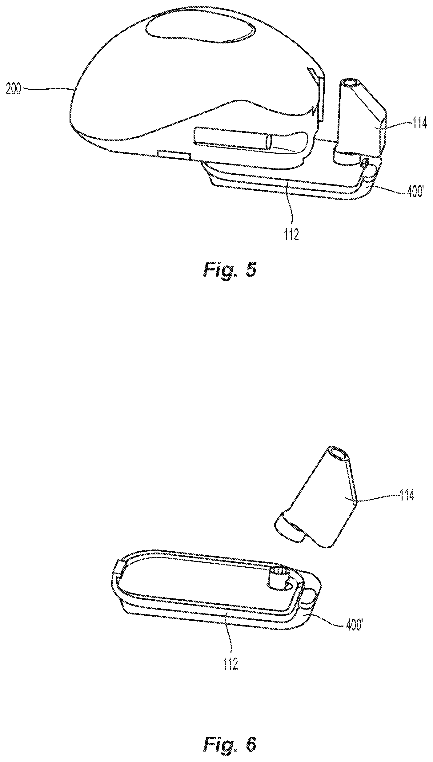 Patent US11793934 Figure 5 – Cartridge and inserter for a medical system