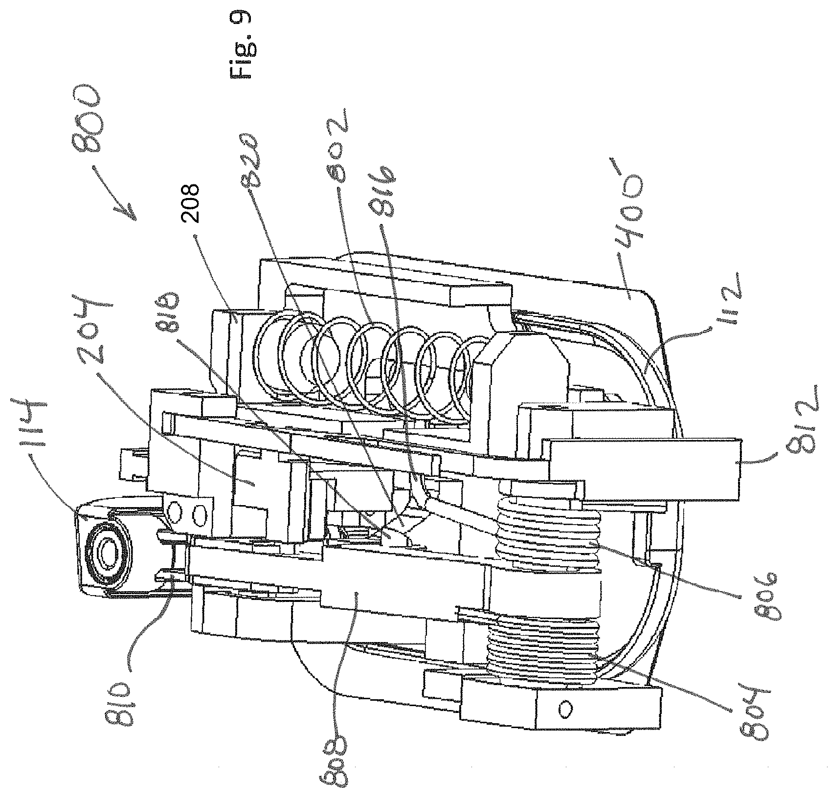Patent US11793934 Figure 8 – Cartridge and inserter for a medical system