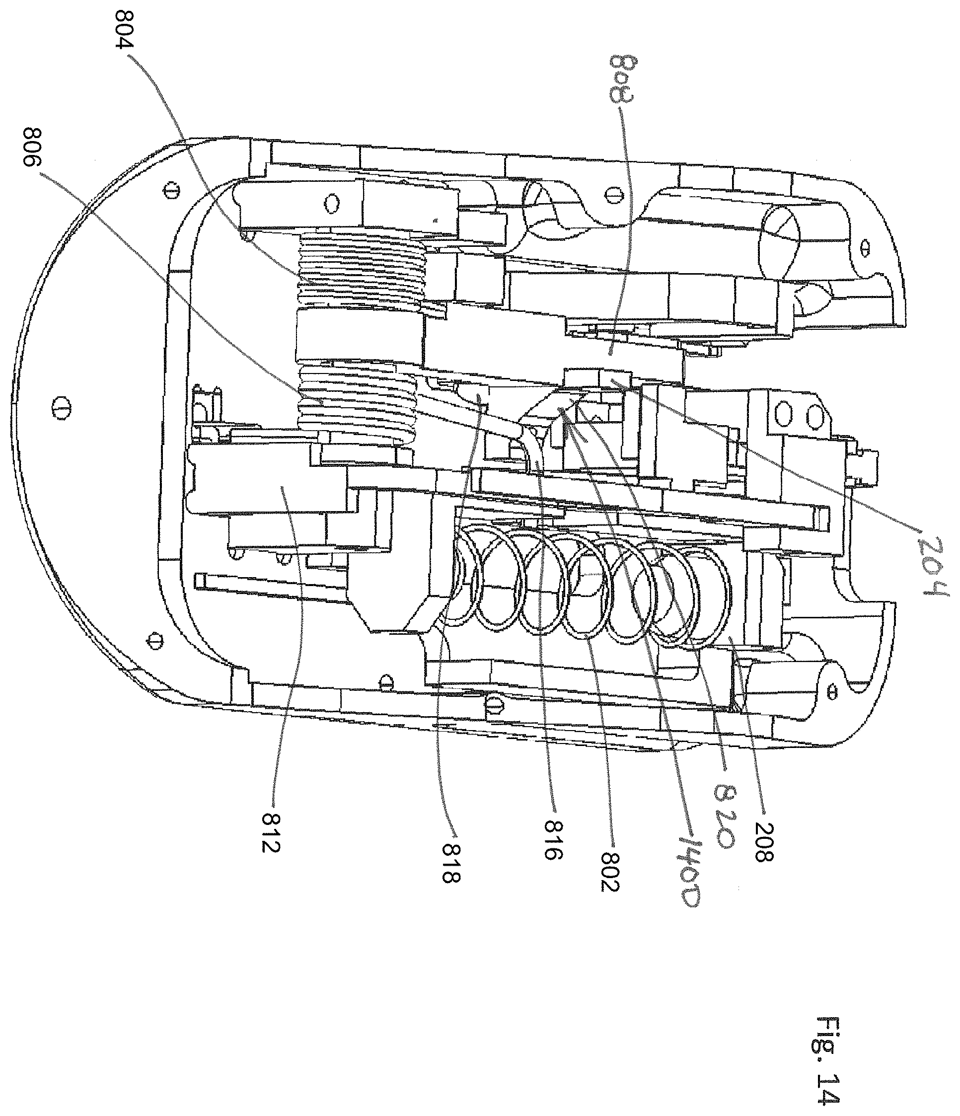Patent US11793934 Figure 13 – Cartridge and inserter for a medical system