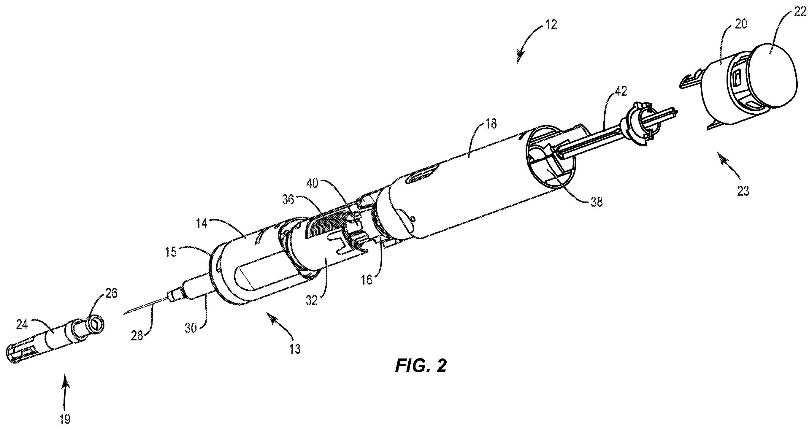 Patent US11793938 Figure 2 – Devices for injecting medicaments and methods of use
