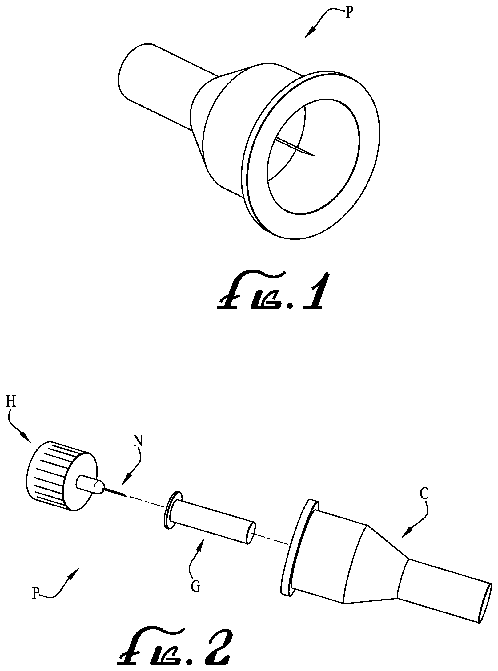 Patent US11793942 Figure 1 – Needle with multi-bevel tip geometry