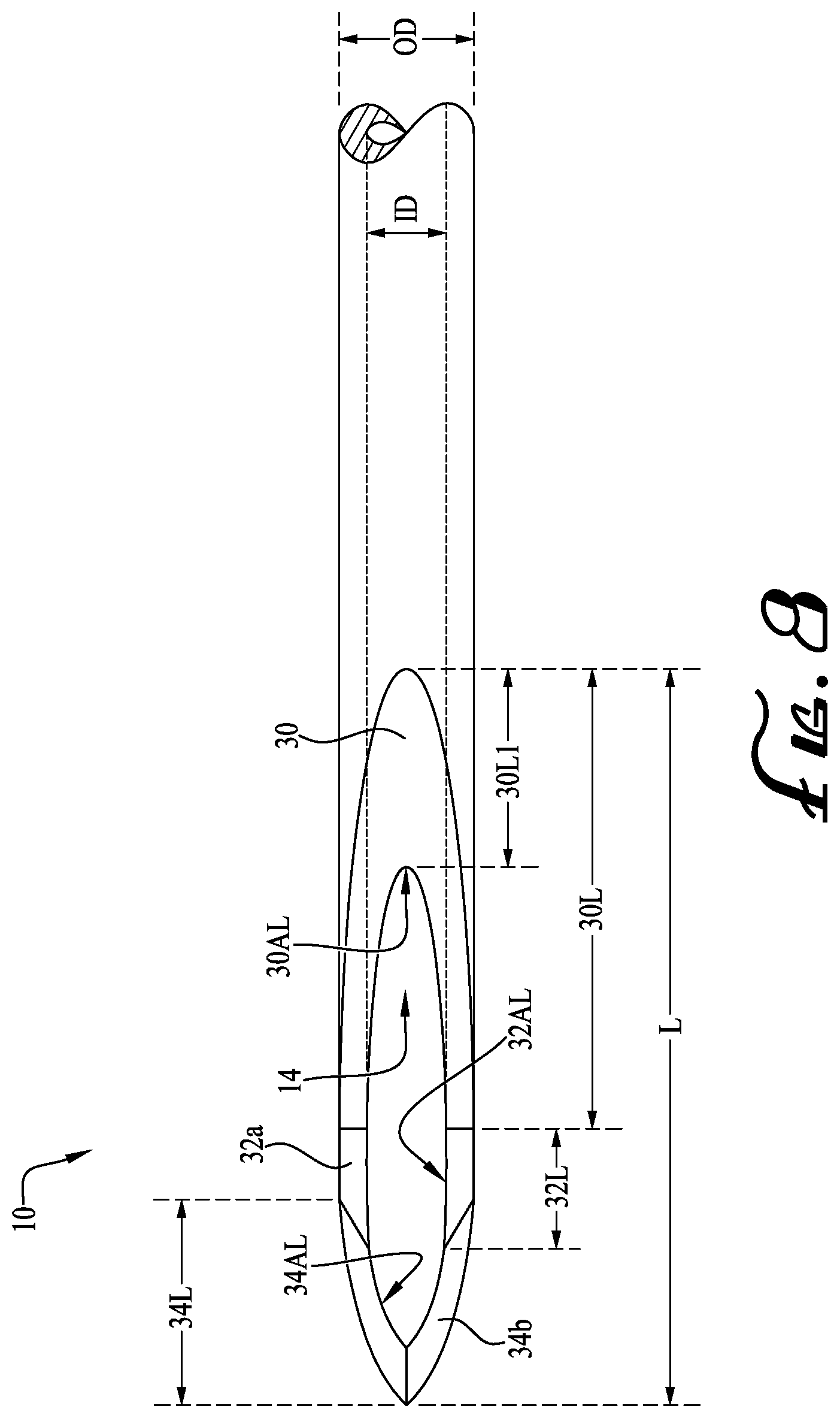 Patent US11793942 Figure 6 – Needle with multi-bevel tip geometry