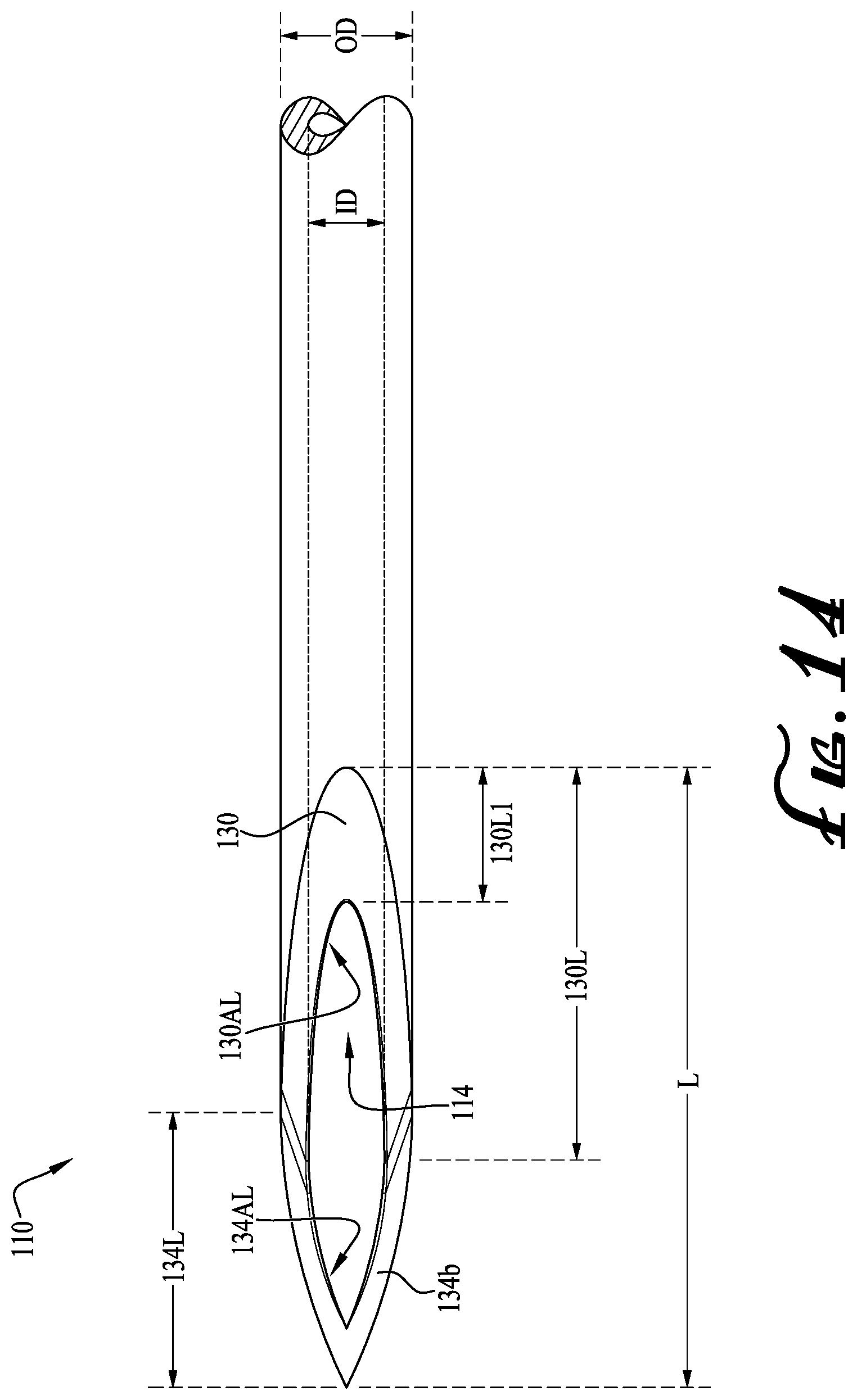Patent US11793942 Figure 11 – Needle with multi-bevel tip geometry