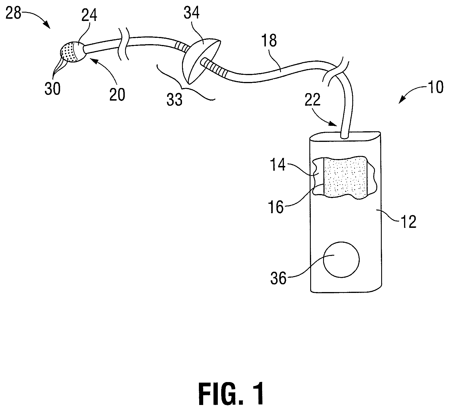 Patent US11793946 — Delivery device and method for intranasal administration of topical therapeutic agents — Figure 1